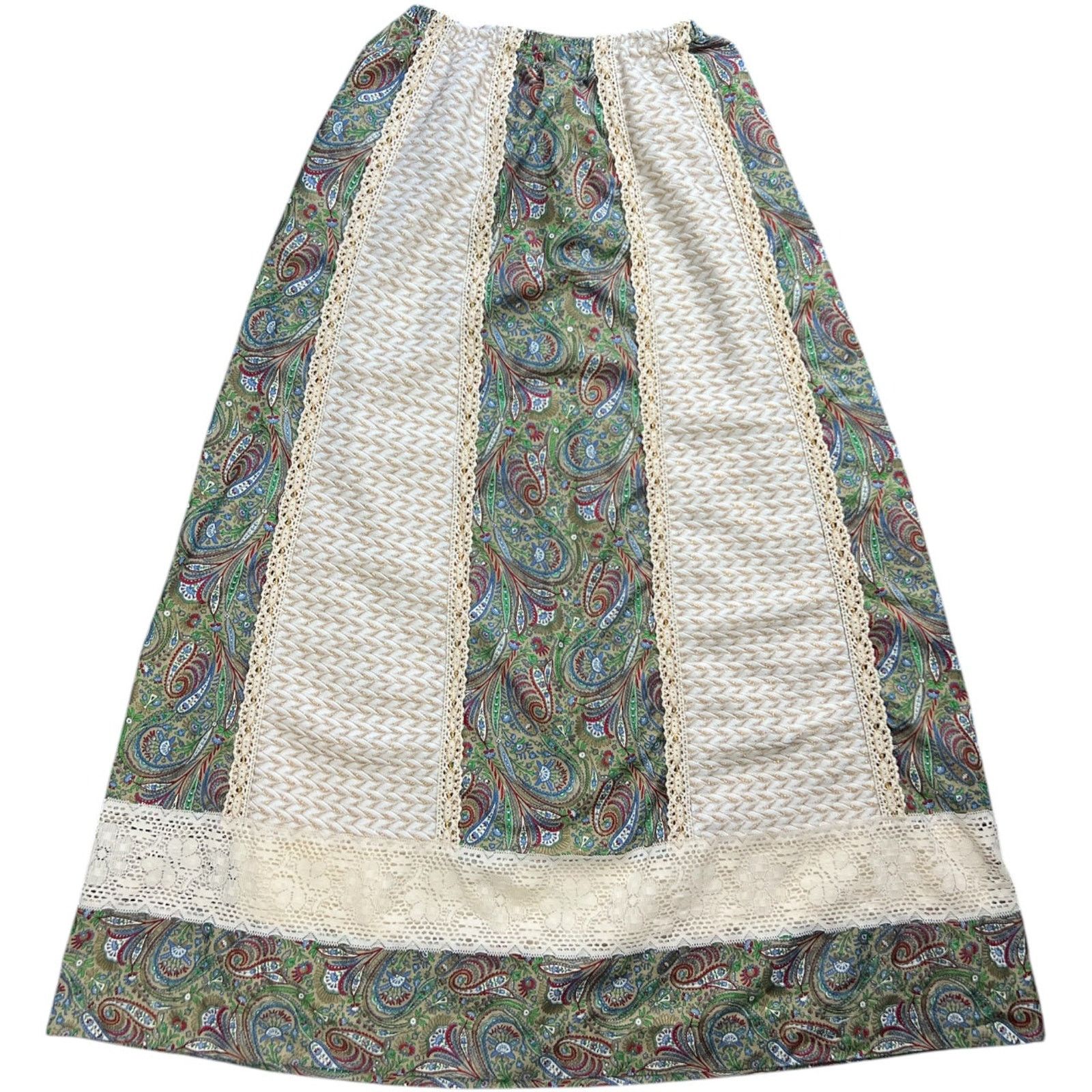 Other 70s Tumbleweeds Prairie Cottagecore Maxi Skirt Paisley O/S Size 36" / US 14 / IT 50 - 2 Thumbnail