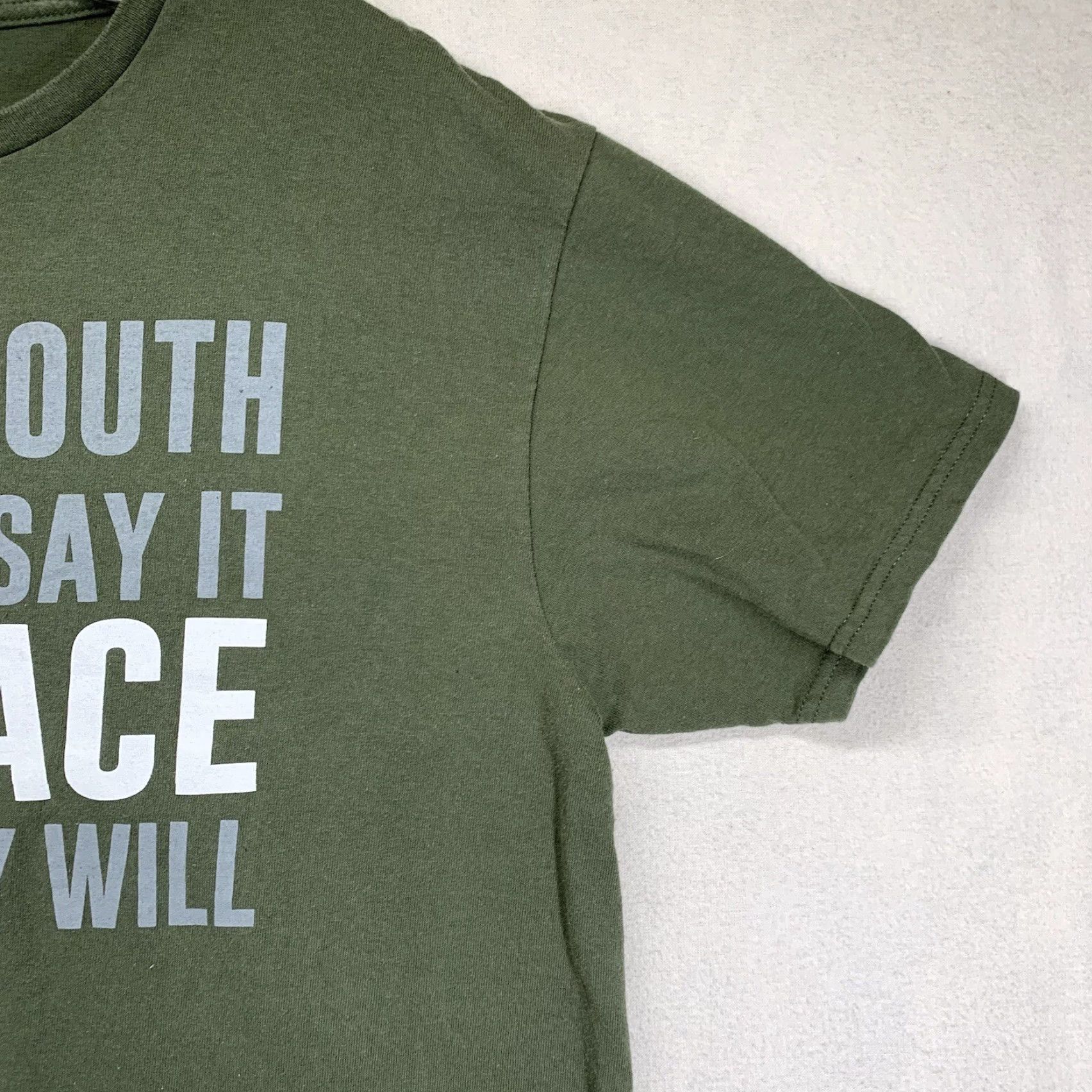 Delta VINTAGE Delta T-Shirt Men Adult Large Green 80s 90s Funny Grunge Hip Hop Punk USA Made Size US L / EU 52-54 / 3 - 6 Thumbnail