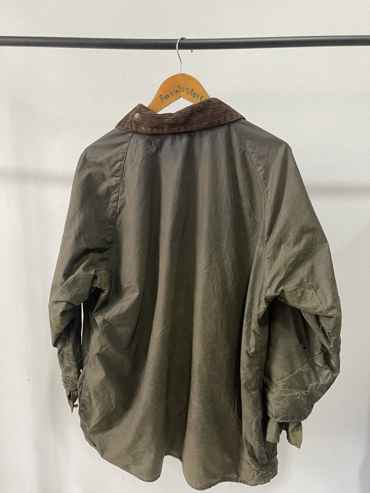 Barbour Distresssed Barbour Wax Jacket Size US L / EU 52-54 / 3 - 6 Thumbnail