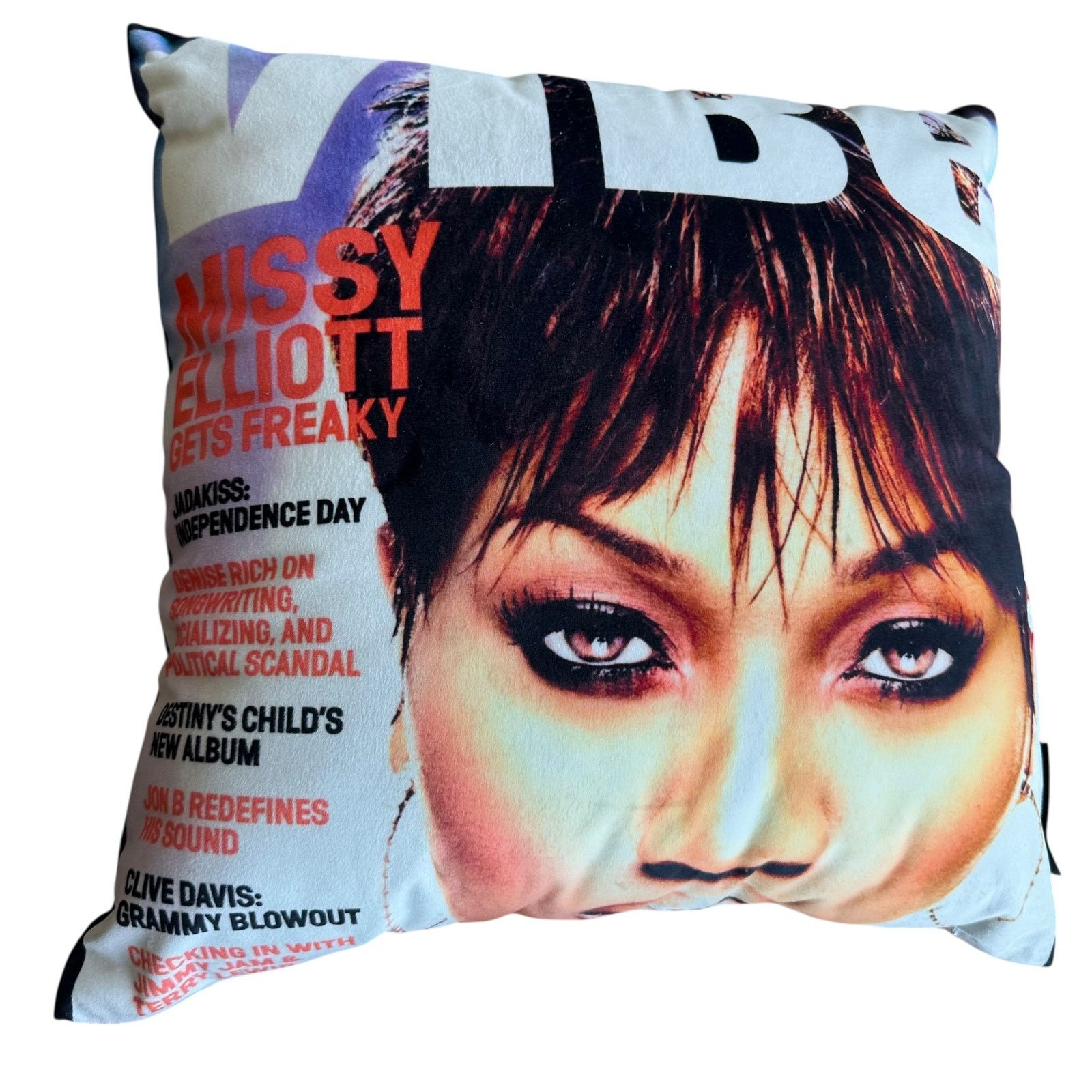 Rap Tees PillowLab Missy Elliot Vibe Cover Magazine Pillow Size ONE SIZE - 3 Thumbnail