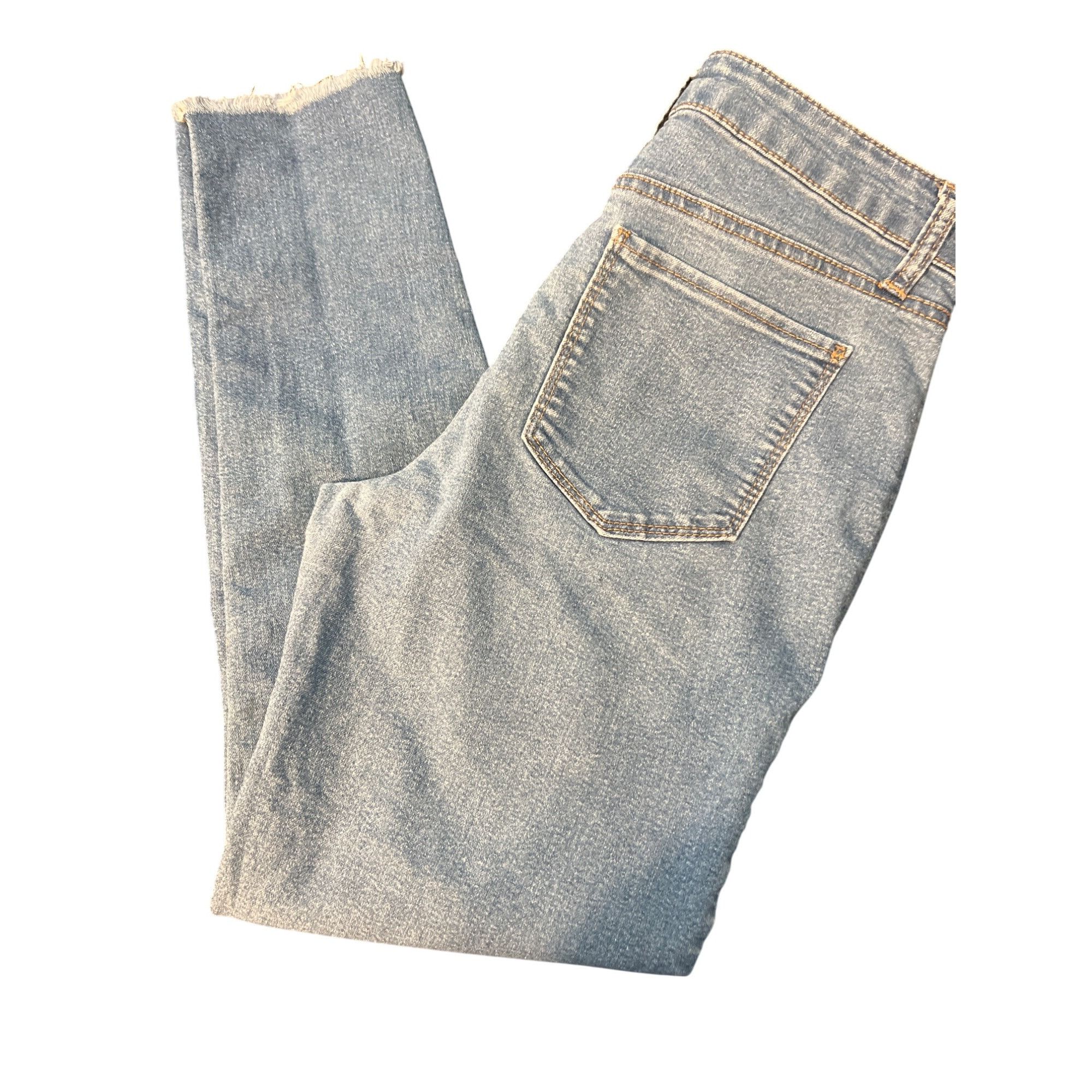 Other Tinseltown Skinny Jeans Light Blue Raw Hem Ankle Size 7/28 W Size 28" / US 6 / IT 42 - 5 Thumbnail