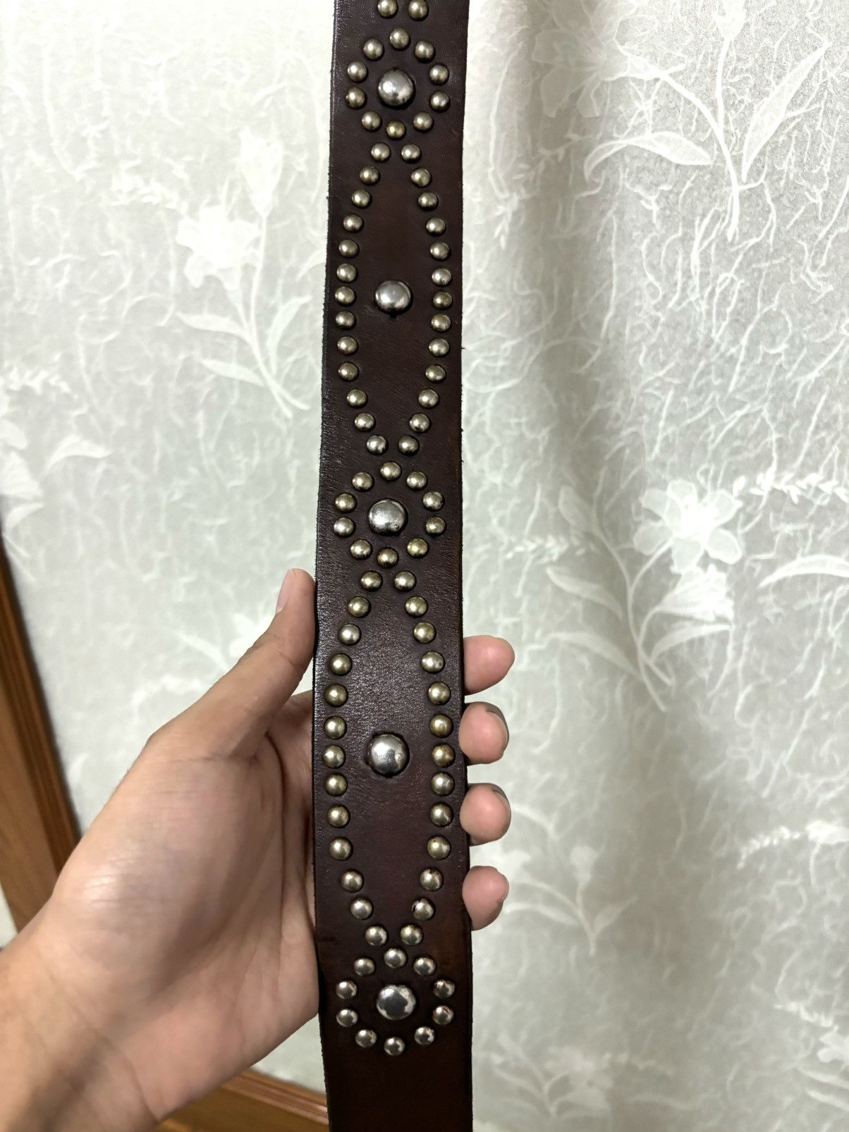 Vintage Vintage Leather Design Studded Belt (size 32-36) Size ONE SIZE - 8 Thumbnail