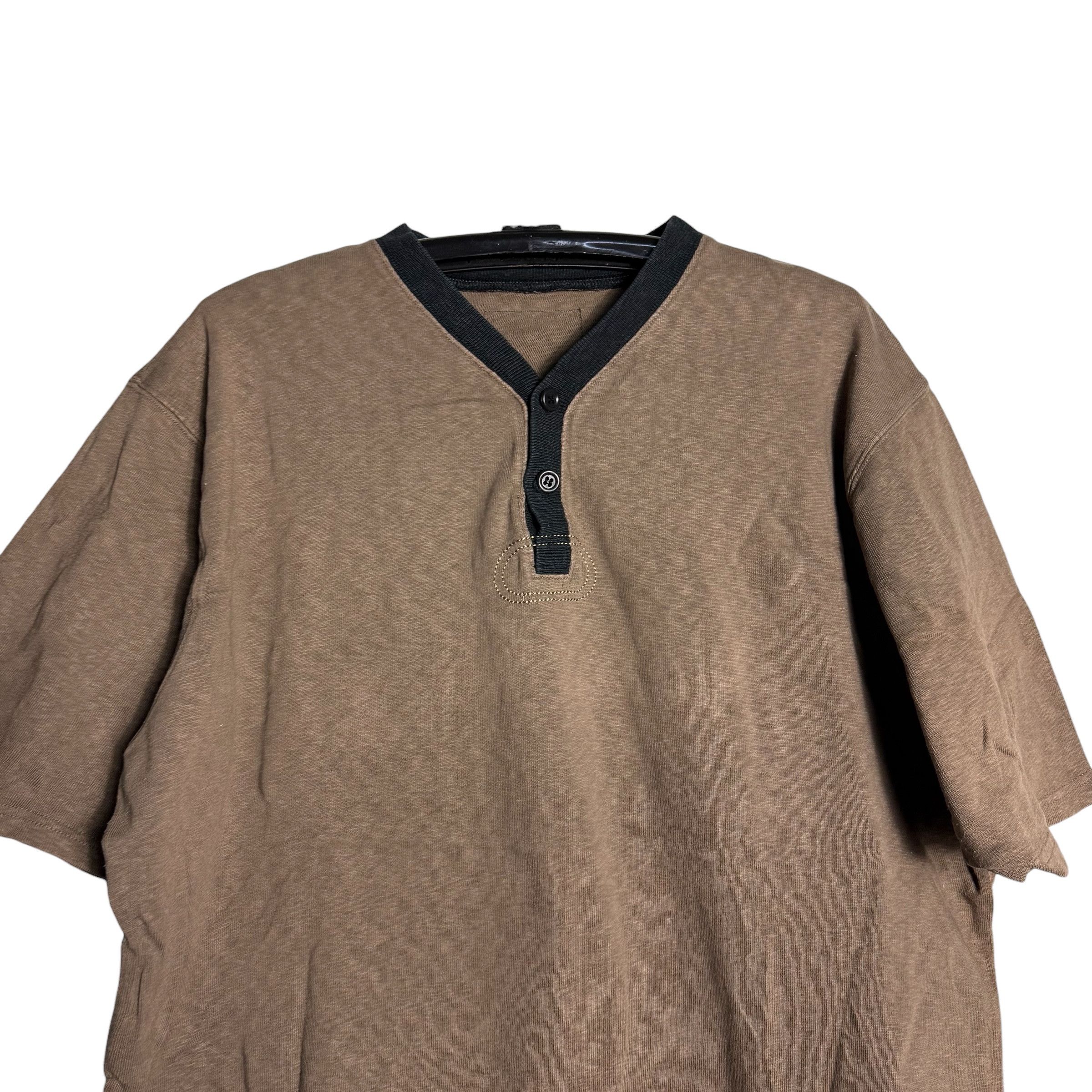 Stussy 🔥RARE🔥Vintage Stussy Skateboard Henley Neck T-shirt Size US XL / EU 56 / 4 - 2 Thumbnail