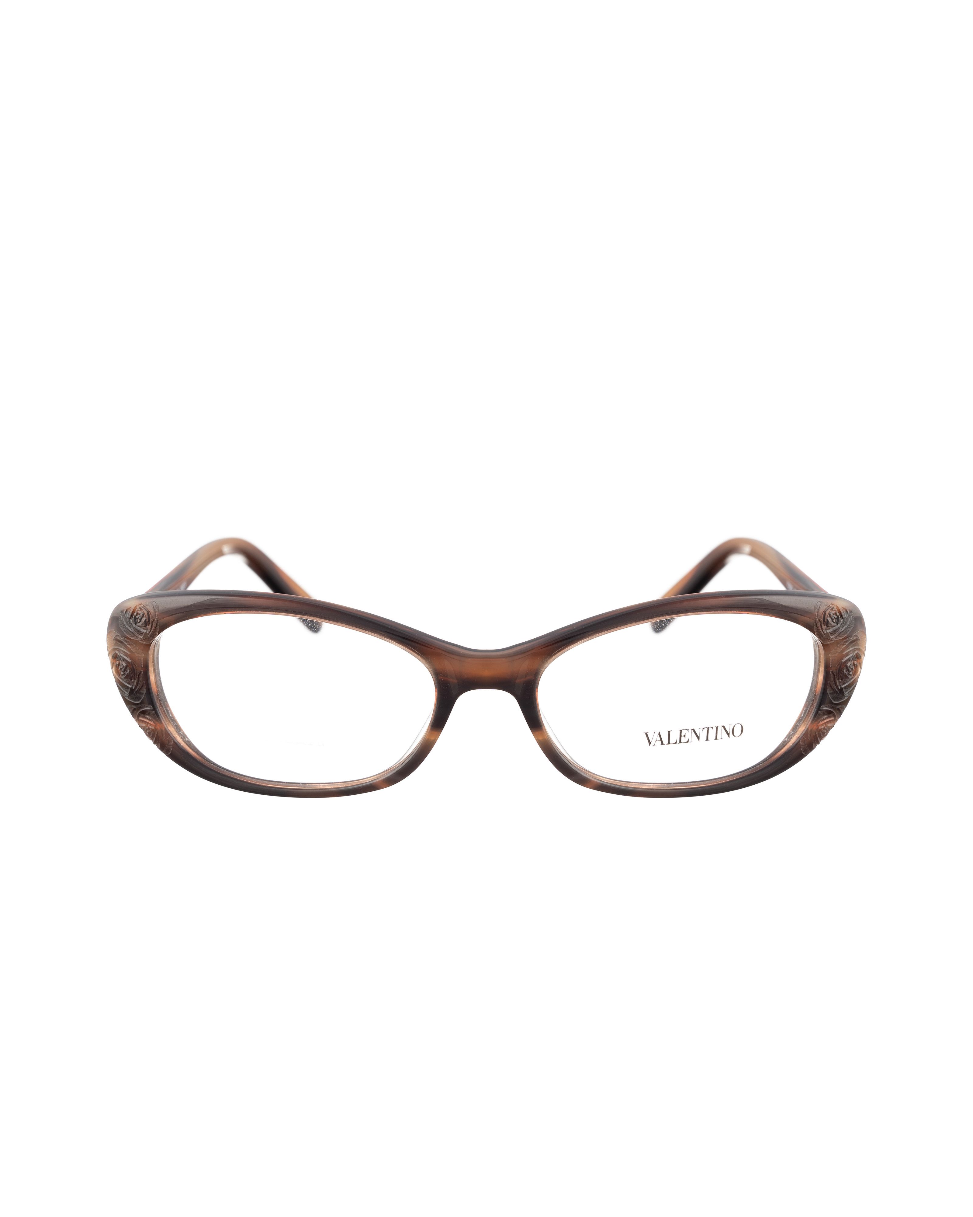 Valentino Valentino 00s Brown Cat Eye Glasses with Roses Size ONE SIZE - 3 Thumbnail
