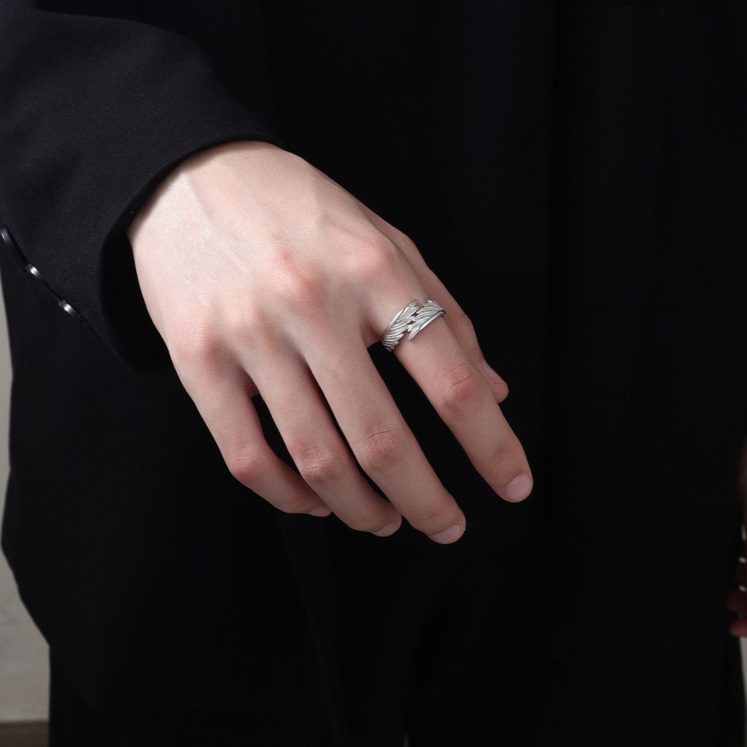 Jewelry Punk Jewelry Rings Open Size Chrome Ring (Size 7-13) Size ONE SIZE - 1 Thumbnail