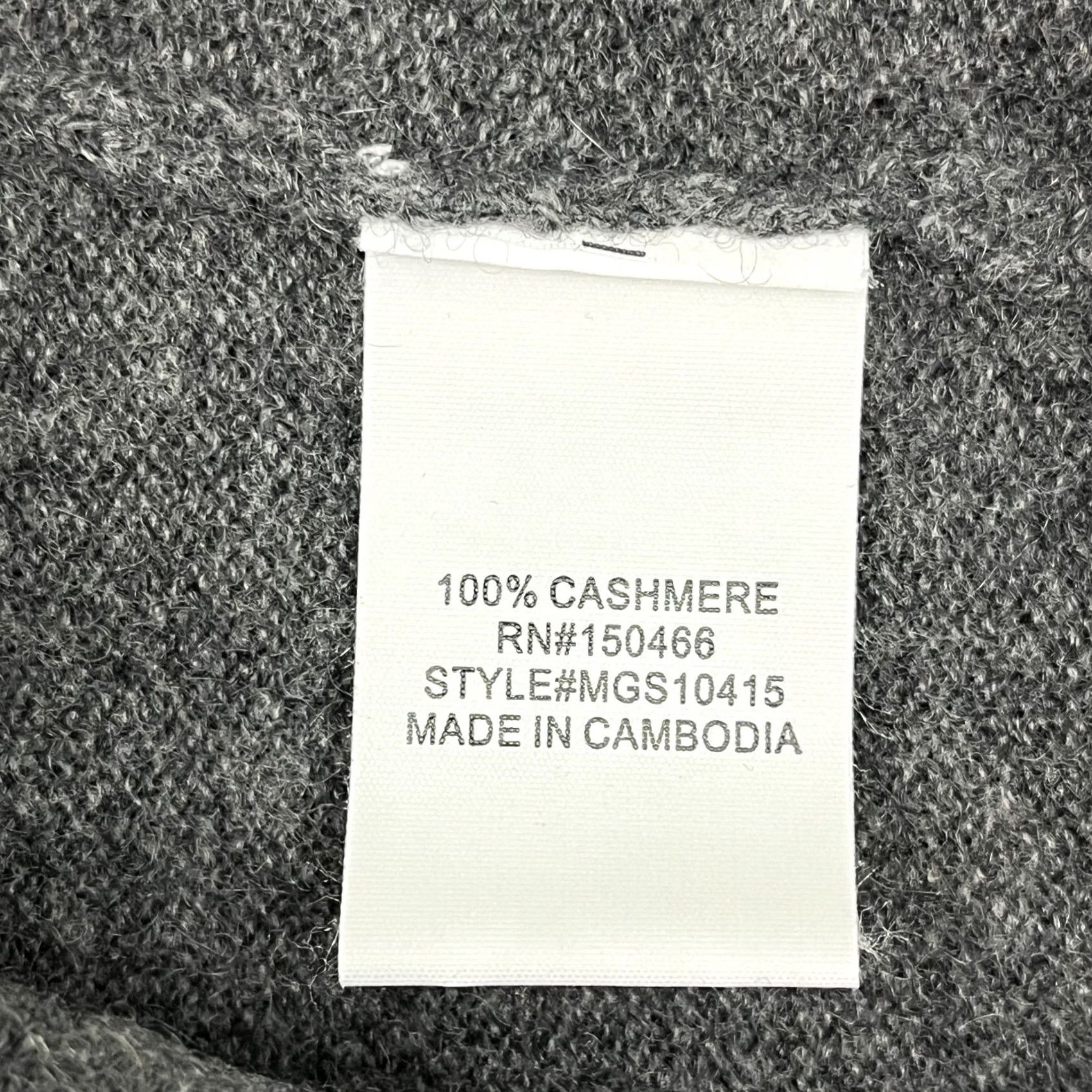 Vintage The Commons Cashmere Sweater Mens XL Gray Knit Crew Pullover Quiet Luxury NEW Size US XL / EU 56 / 4 - 3 Thumbnail