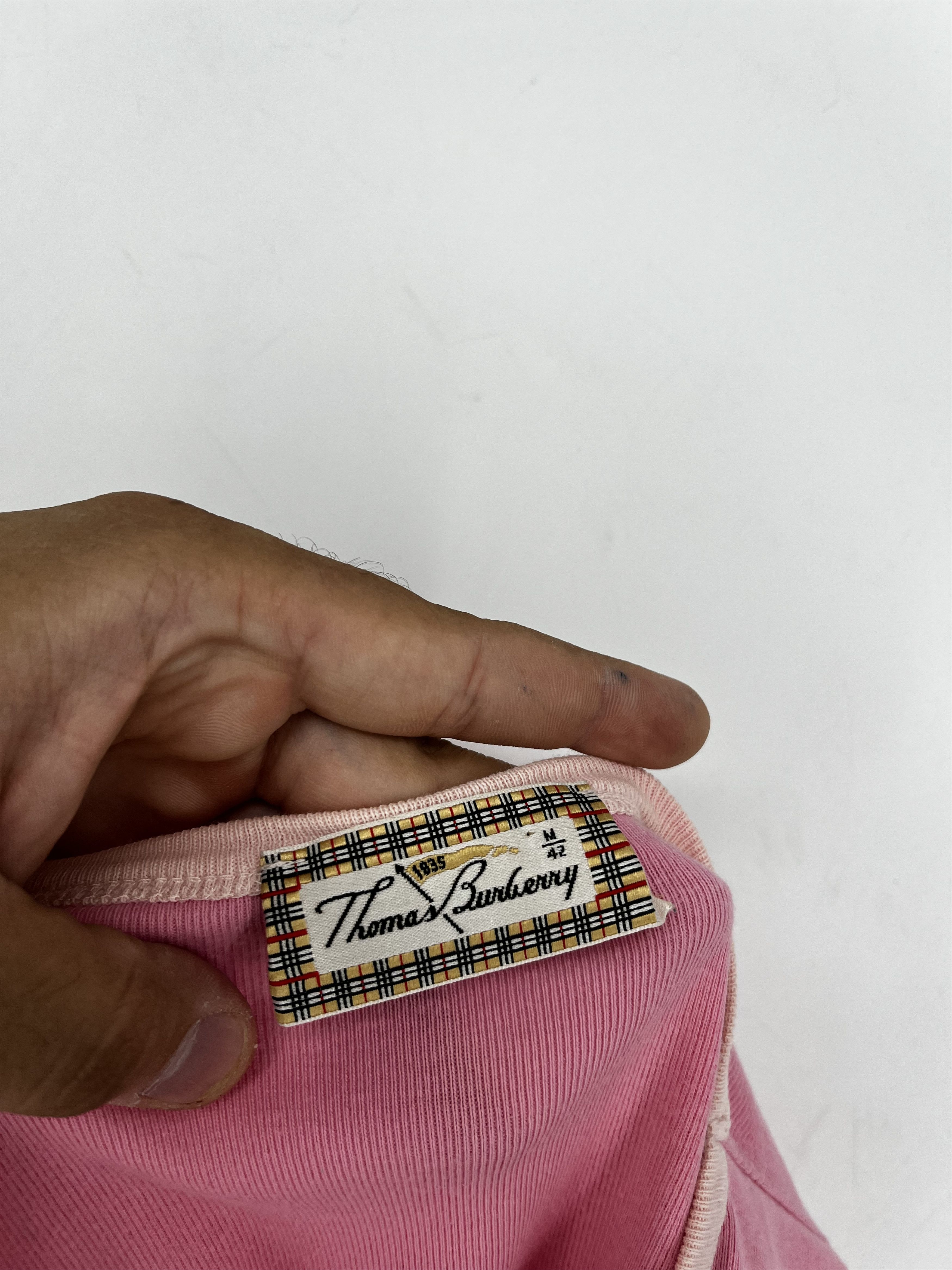 Burberry Vintage Casual Rare Thomas Burberry t-shirt PINK Size M Size M / US 6-8 / IT 42-44 - 8 Thumbnail