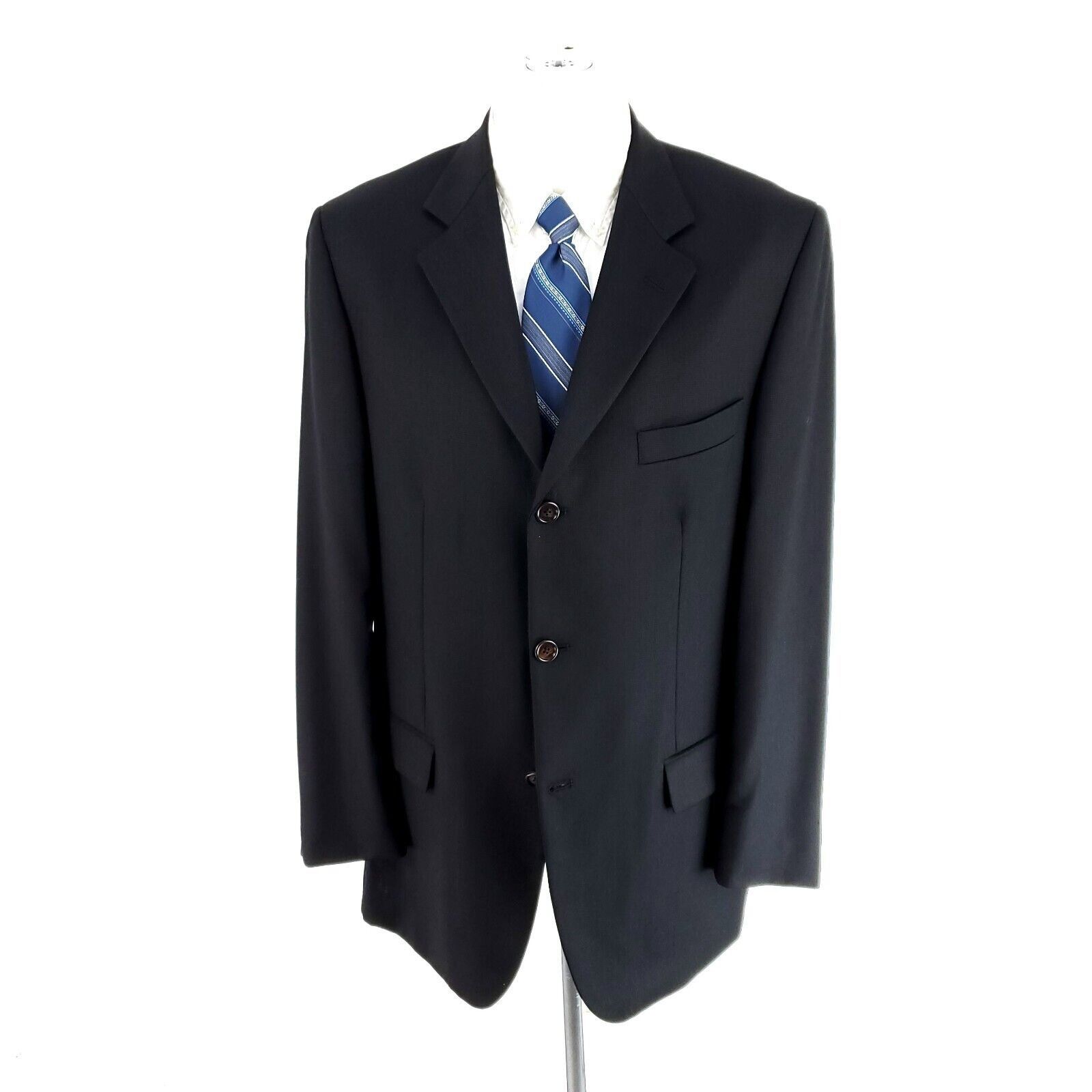 Joseph & Feiss Joseph & Feiss International Worsted Wool 3 Button Sport Coa Size 40R - 3 Thumbnail