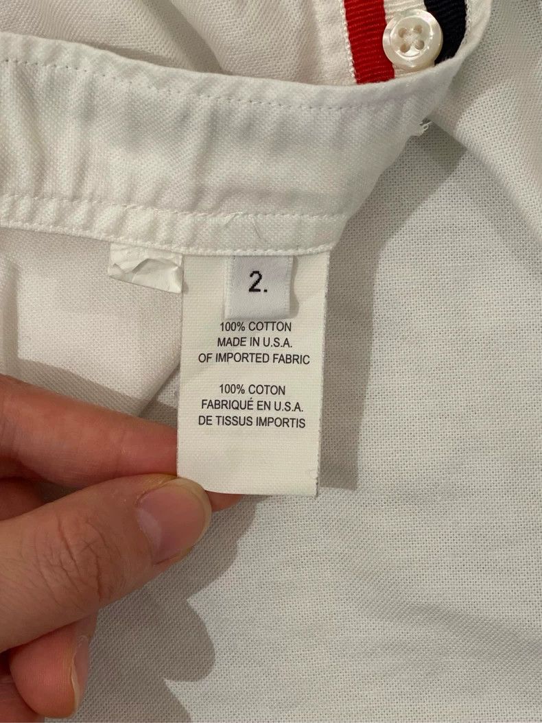 Thom Browne Thom browne White striped long-sleeved shirt 2504-Nextarrow Size US M / EU 48-50 / 2 - 8 Thumbnail