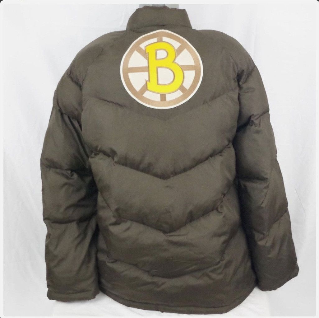 Reebok Boston Bruins Reebok 2010 NHL Brown Puffer Coat Jacket SZ XL Size US XL / EU 56 / 4 - 2 Thumbnail