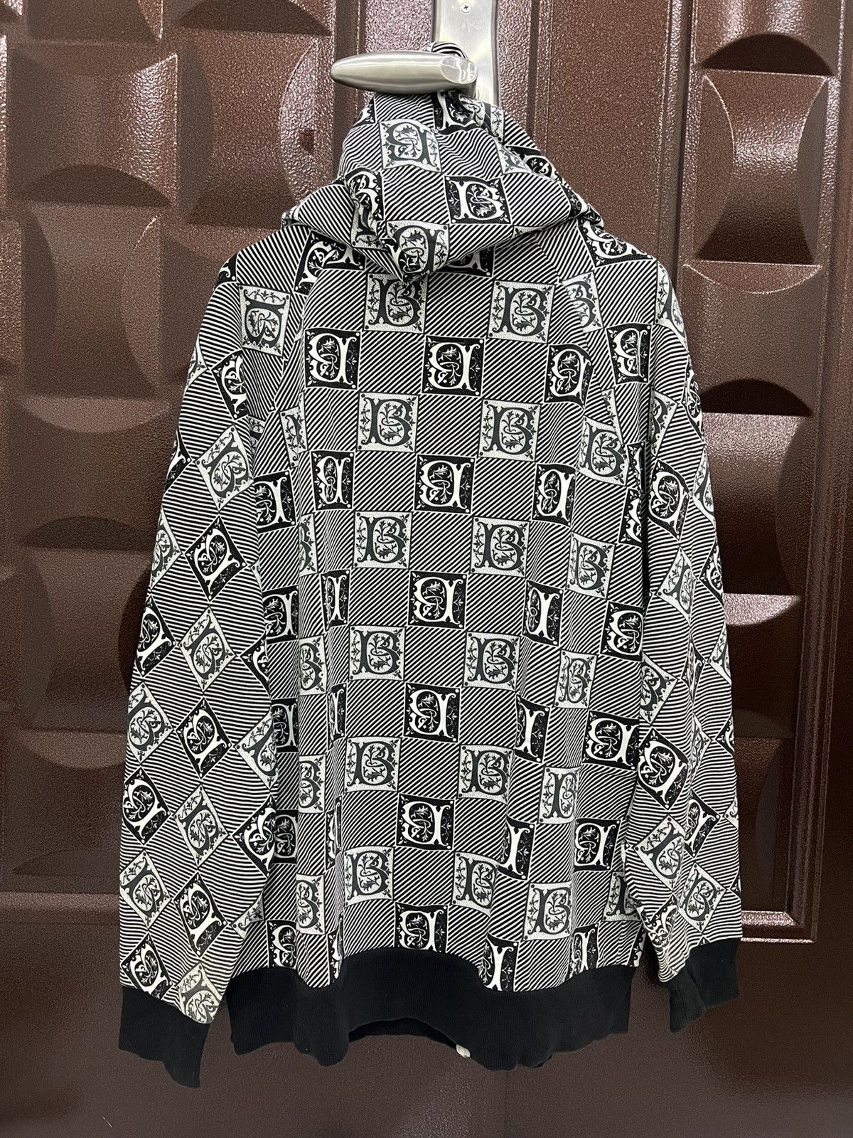Japanese Brand BADBOY Full Printed Adjustable Hooded Full Zipper Sweatshirt Size US L / EU 52-54 / 3 - 4 Thumbnail