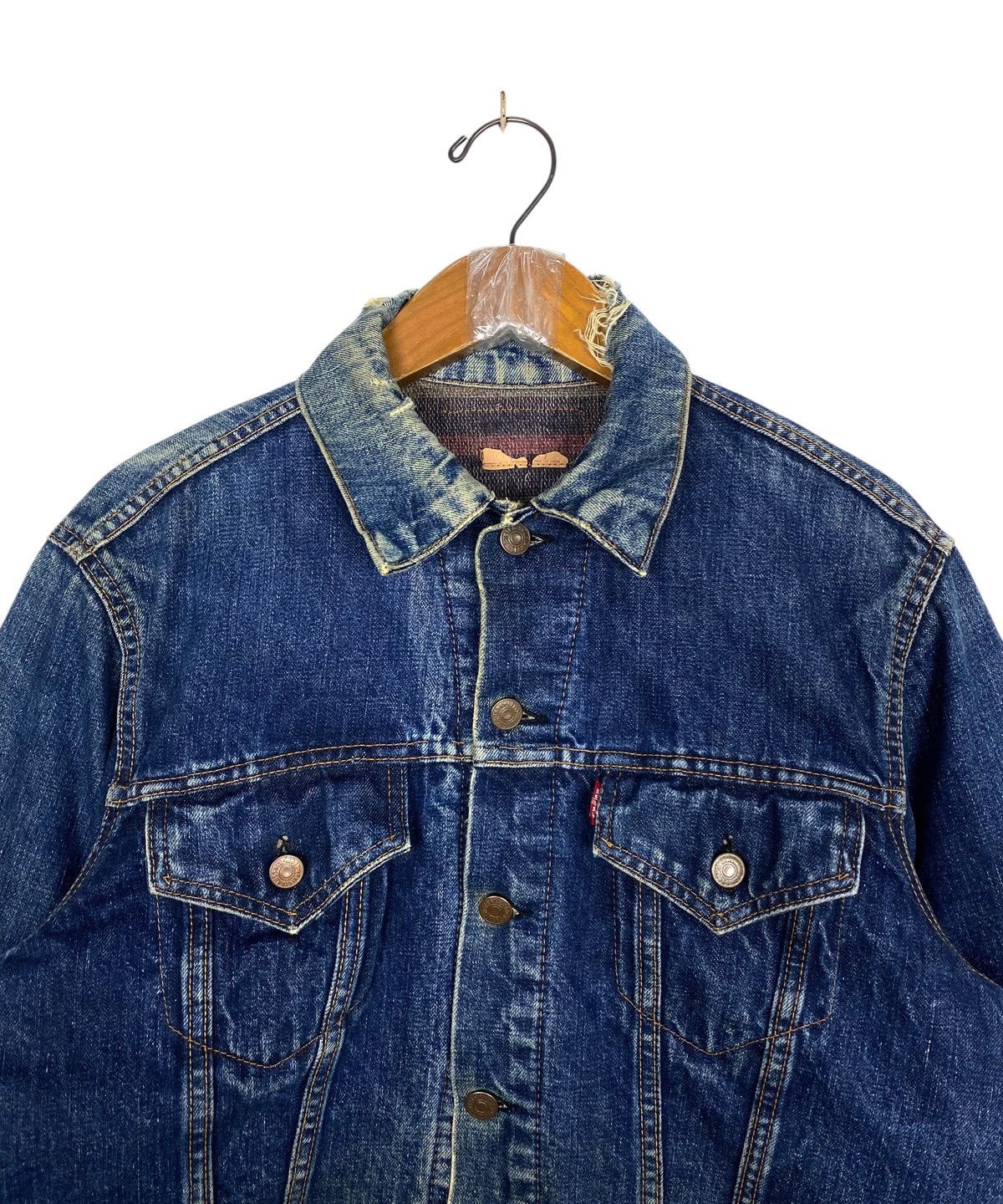 Levi's 1960S Distressed LEVI'S BIG E TYPE III BLANKET LINED TRUCKER Size US S / EU 44-46 / 1 - 5 Thumbnail