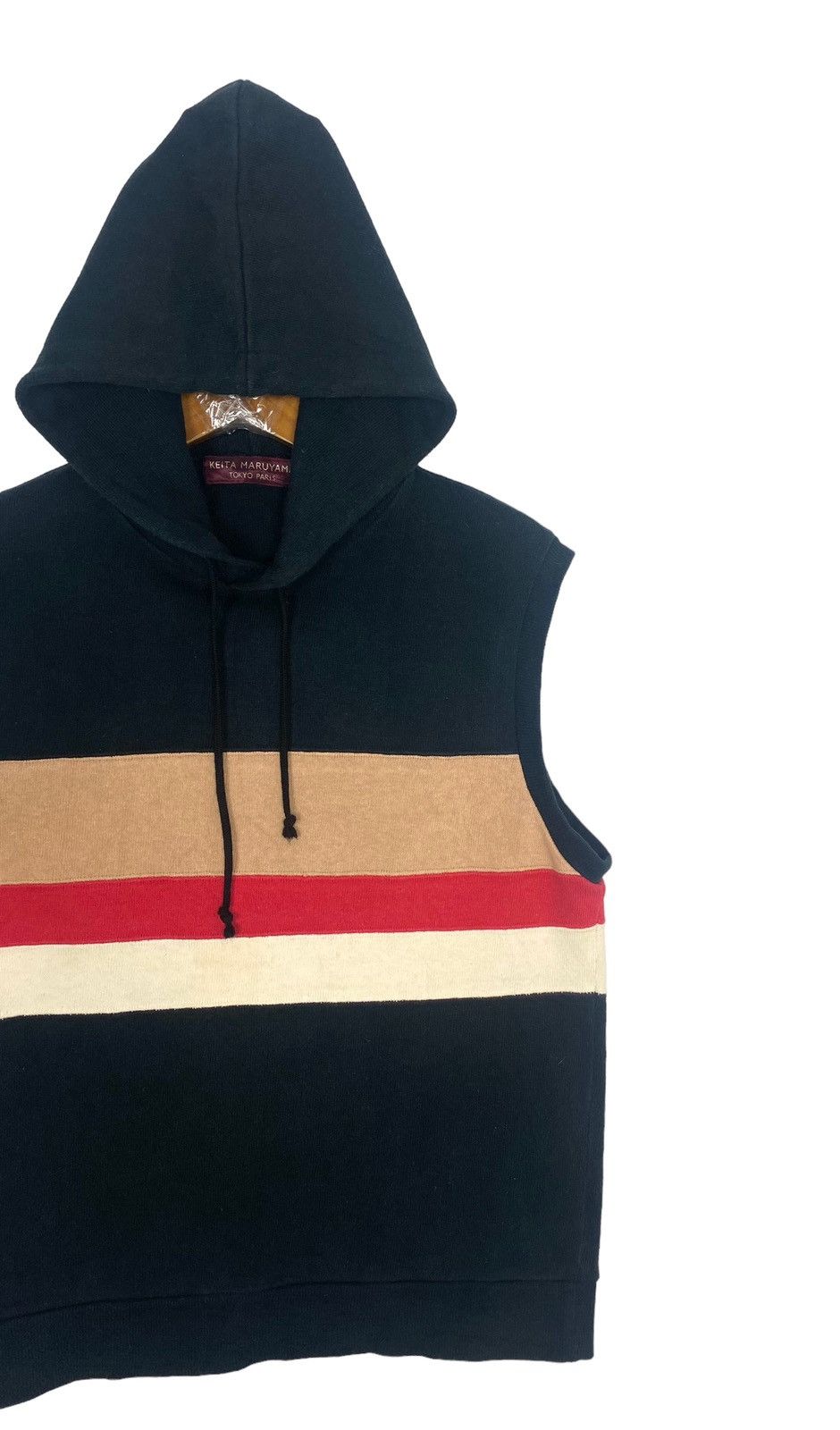 KEITAMARUYAMA Keita Maruyama Tokyo Paris Color Block Sleeveless Hoodie Size US S / EU 44-46 / 1 - 3 Thumbnail