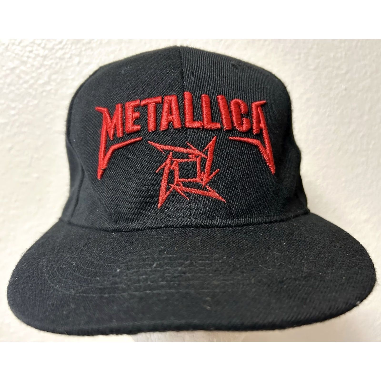 Vintage VINTAGE Metallica Ninja Star Hat Snapback Embroidered Black 90s Mens One Size Size ONE SIZE - 2 Thumbnail