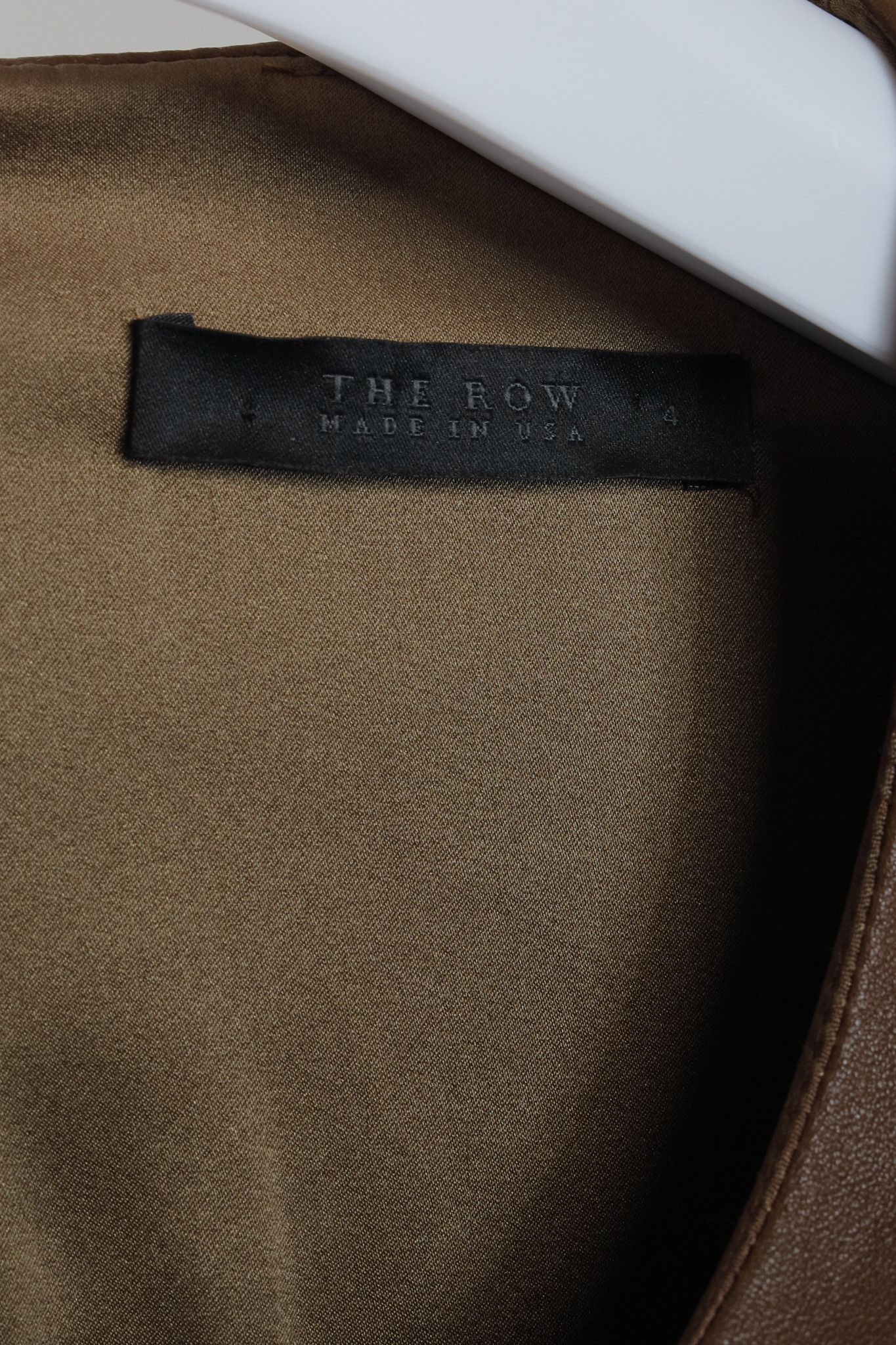 The Row The Row Brown Leather Top Size S / US 4 / IT 40 - 4 Thumbnail