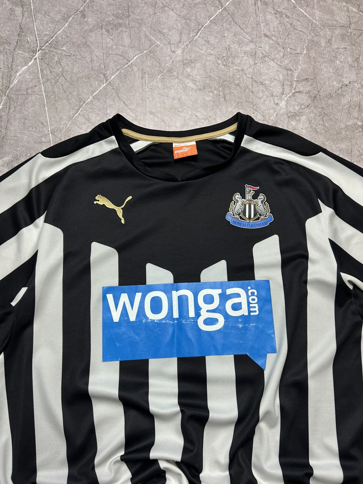 Puma × Vintage Puma Newcastle United 2014-15 Home Kit Jersey Size US M / EU 48-50 / 2 - 2 Thumbnail