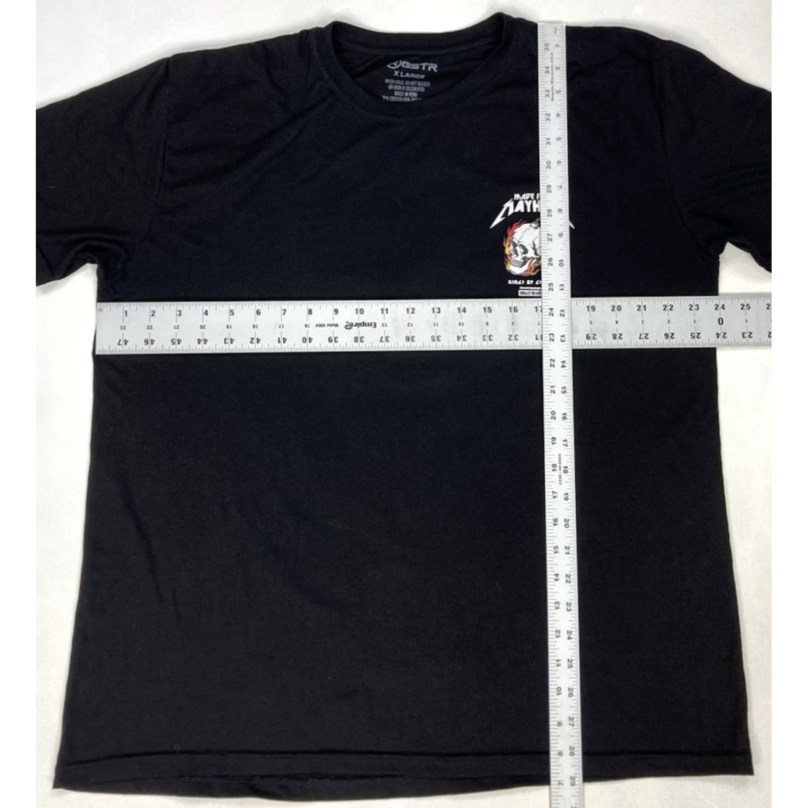 Vintage GSTR Skull Graphic T-shirt Men XL Black Shirt Regular Crew Neck Short Sleeve Size US XL / EU 56 / 4 - 6 Thumbnail