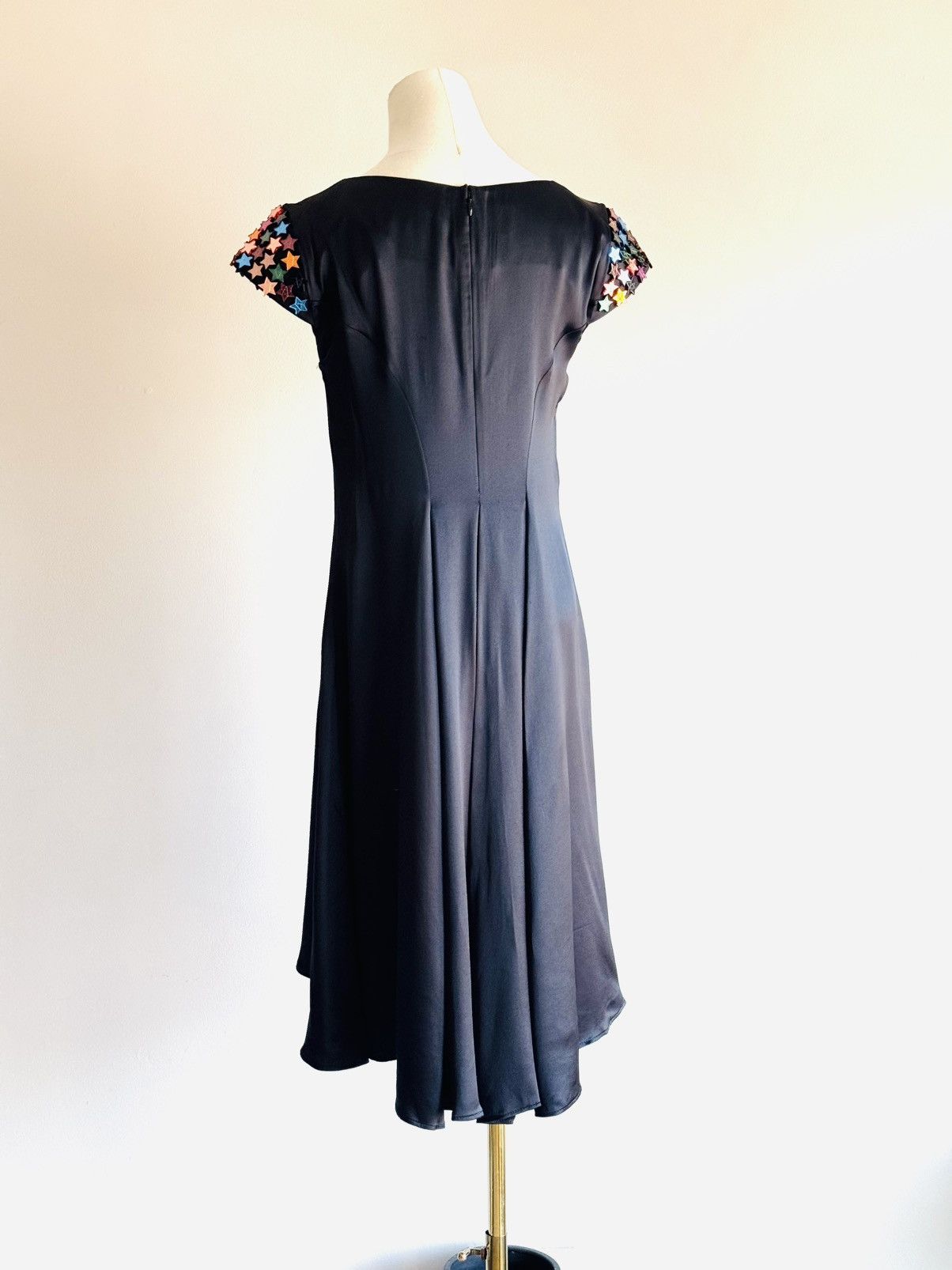 Yves Saint Laurent S/S 08 Yves Saint Laurent by Stefano Pilati black dress star Size S / US 4 / IT 40 - 2 Thumbnail