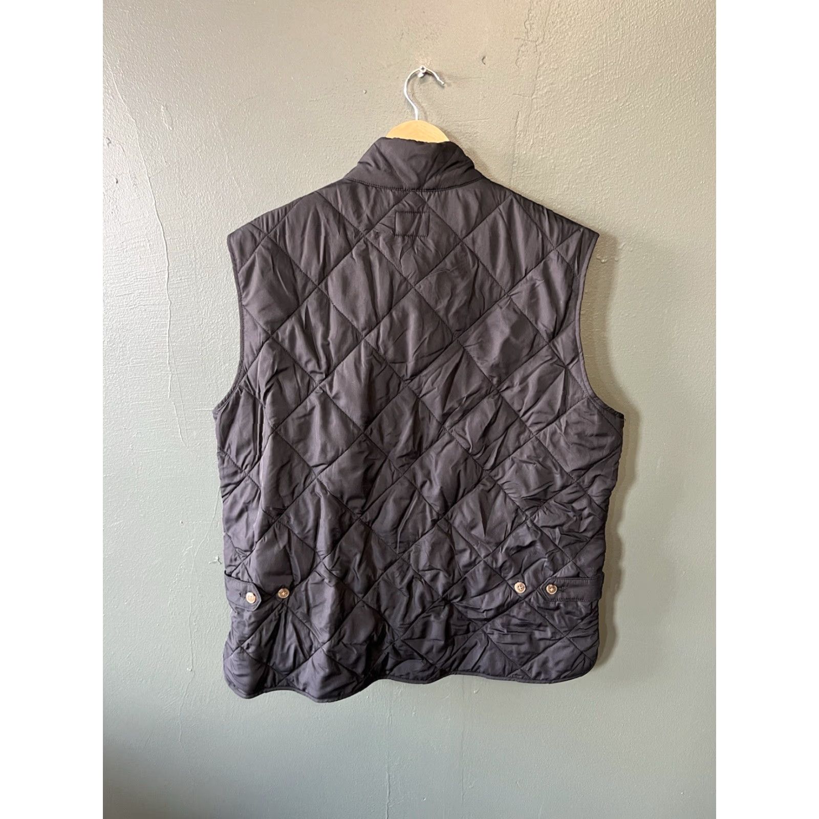J.Crew J. Crew Vest Mens Black Sleeveless Outerwear Quilted Full Zip Size Large Size US L / EU 52-54 / 3 - 2 Thumbnail