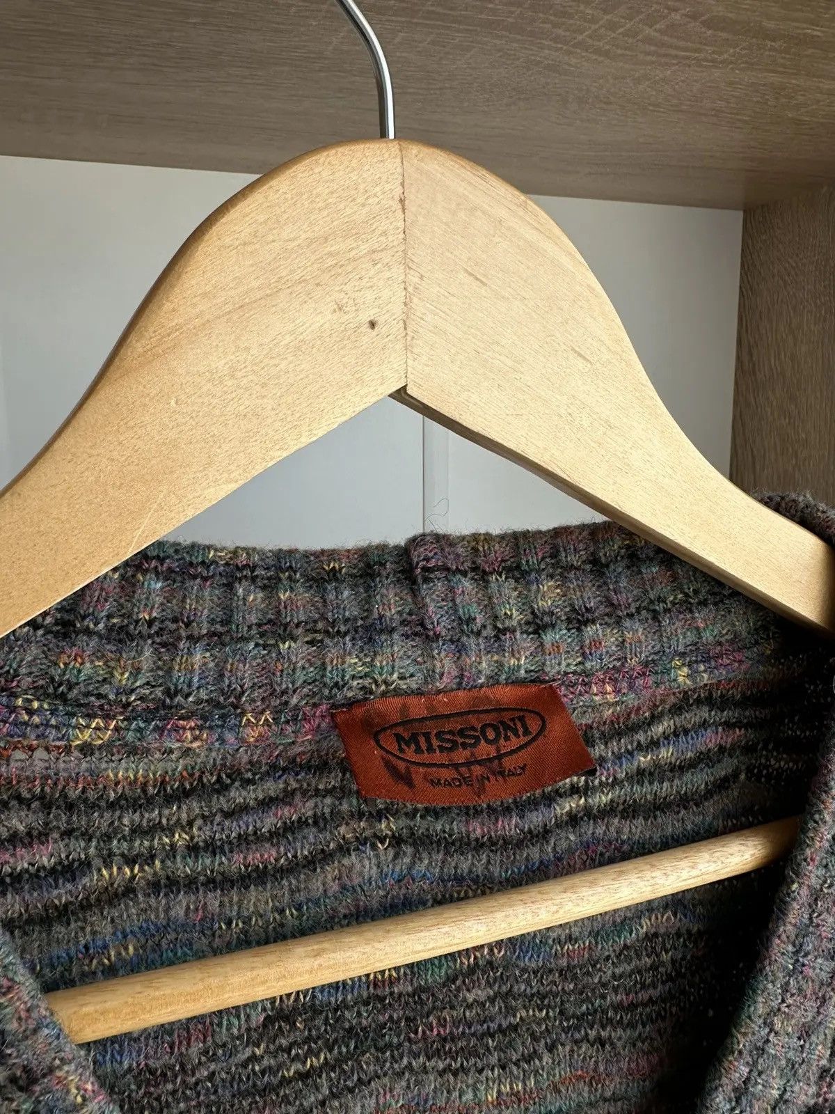 Missoni × Vintage Vintage Missoni Knit Wool Cardigan Iconic Rainbow Sweater Size US M / EU 48-50 / 2 - 13 Thumbnail