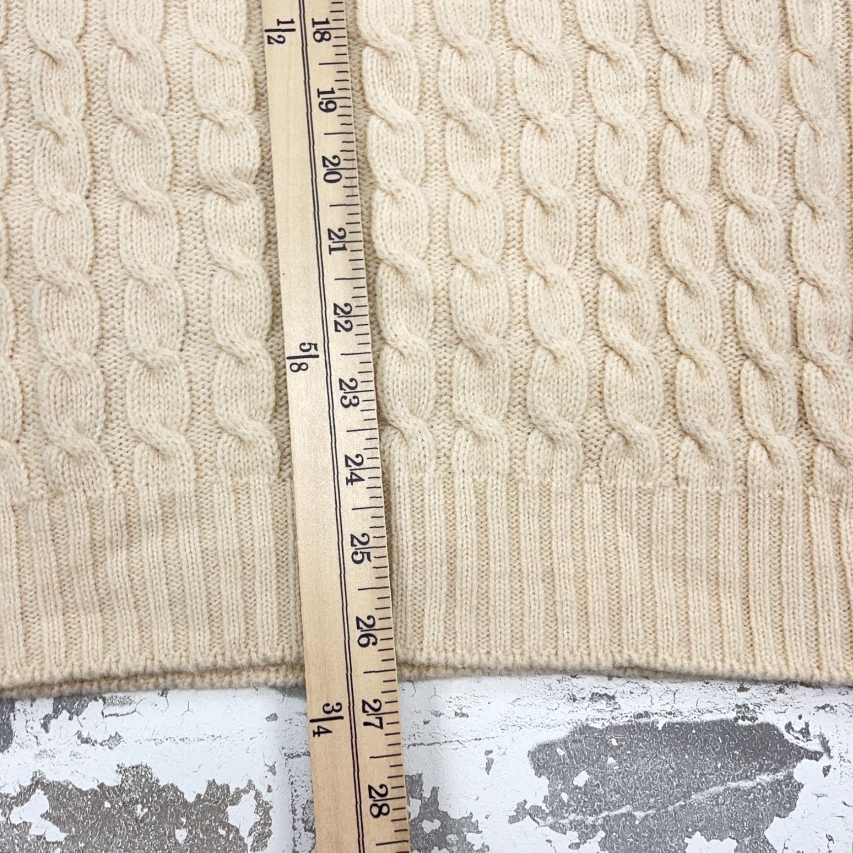 Vintage VINTAGE Lord Jeff Sweater Men L White Cable-Knit Pullover Size US L / EU 52-54 / 3 - 5 Thumbnail