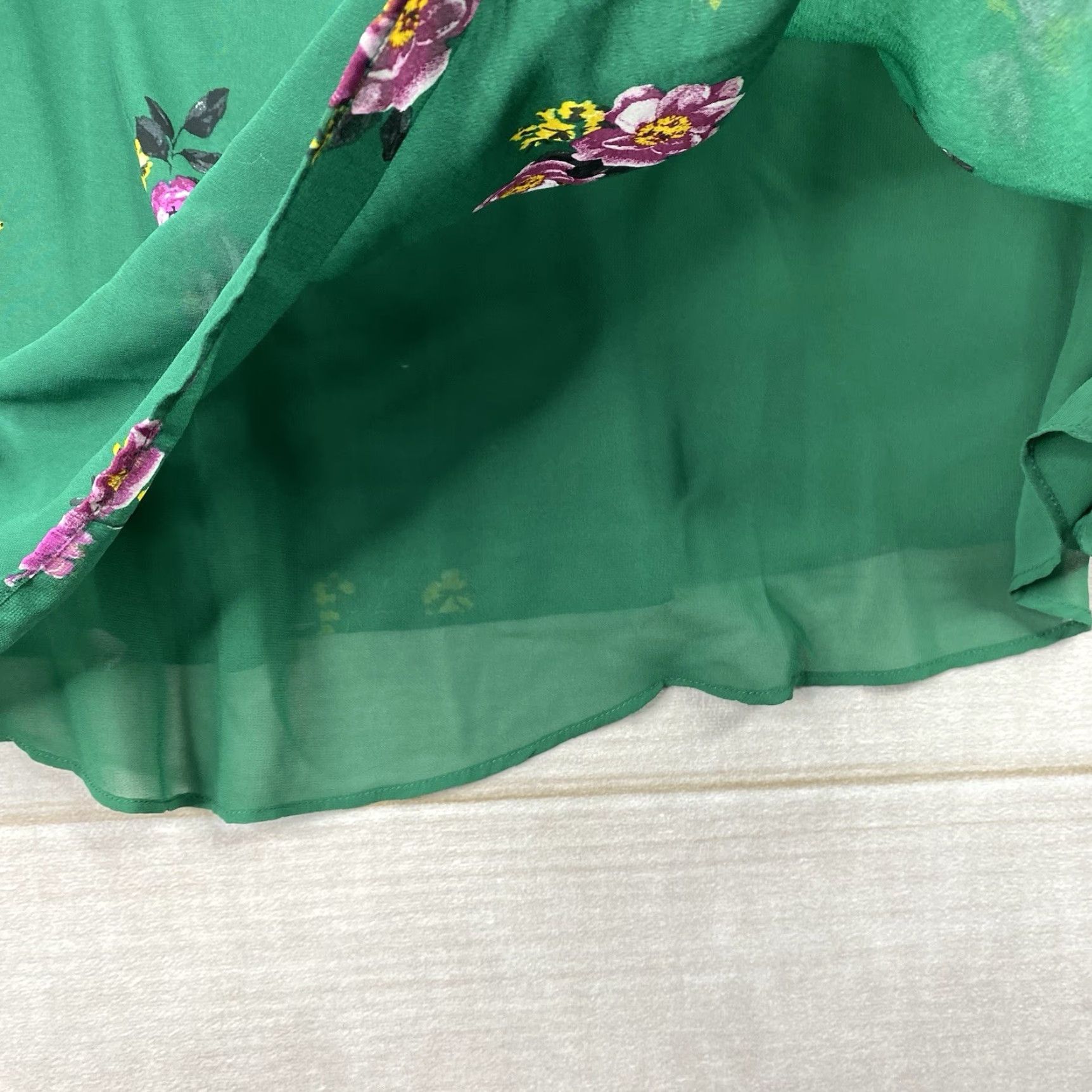 Torrid Torrid Tank Womens 3X Green Floral Strappy Front Cami Beach Party Cruise Size XXL / US 16-18 / IT 52-54 - 7 Thumbnail