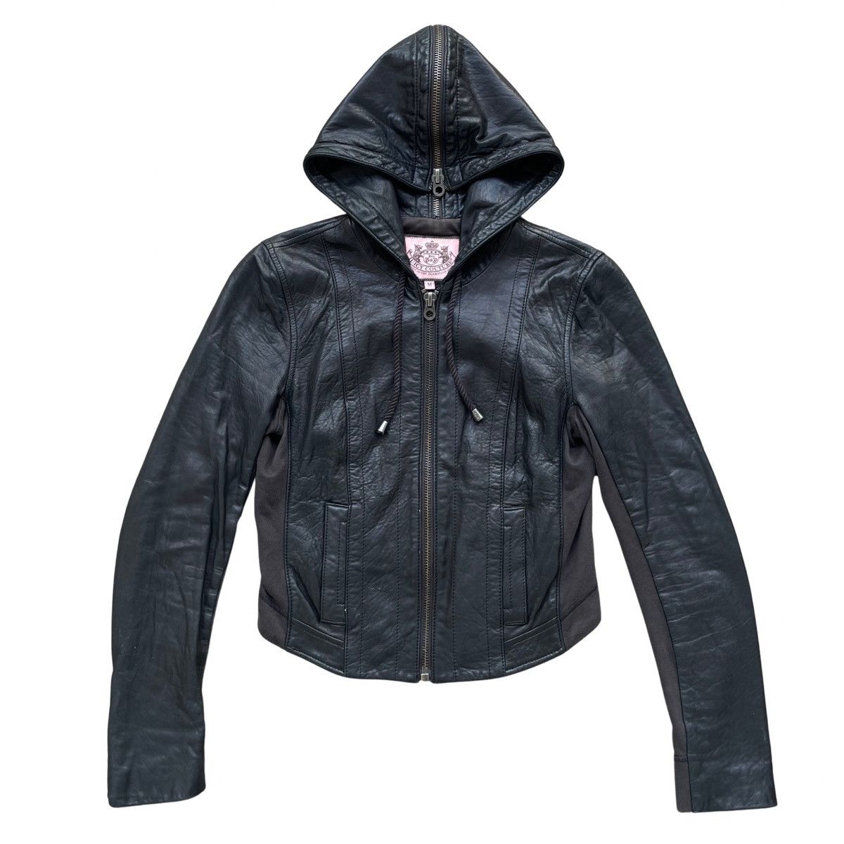 Designer × Juicy Couture × Vintage Vintage Juicy Couture Leather Biker Jacket Size Medium Size M / US 6-8 / IT 42-44 - 1 Thumbnail