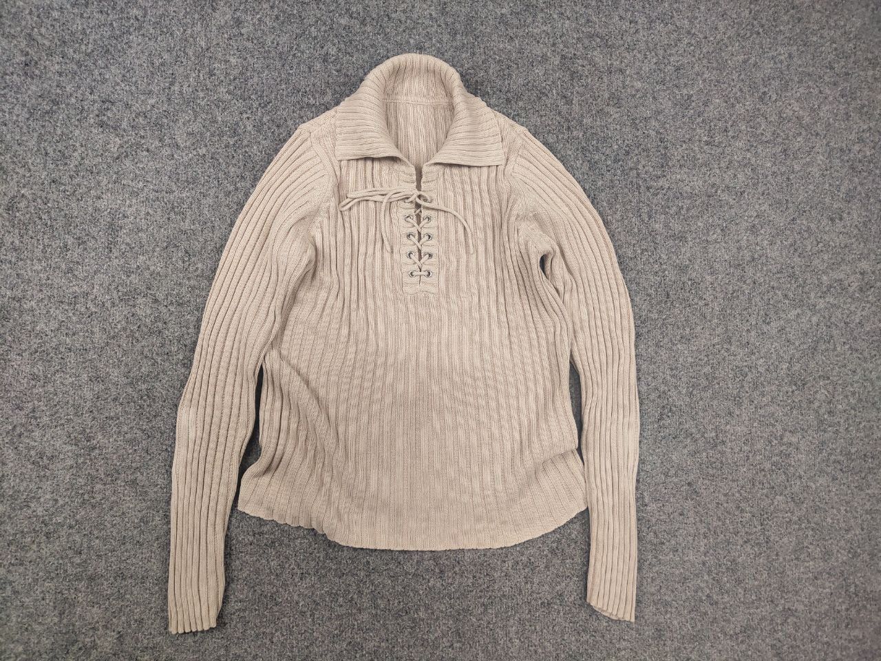 If Six Was Nine Vintage l.g.b. Hysteric Le Grande Bleu ties ribbed Sweater Size US S / EU 44-46 / 1 - 2 Thumbnail