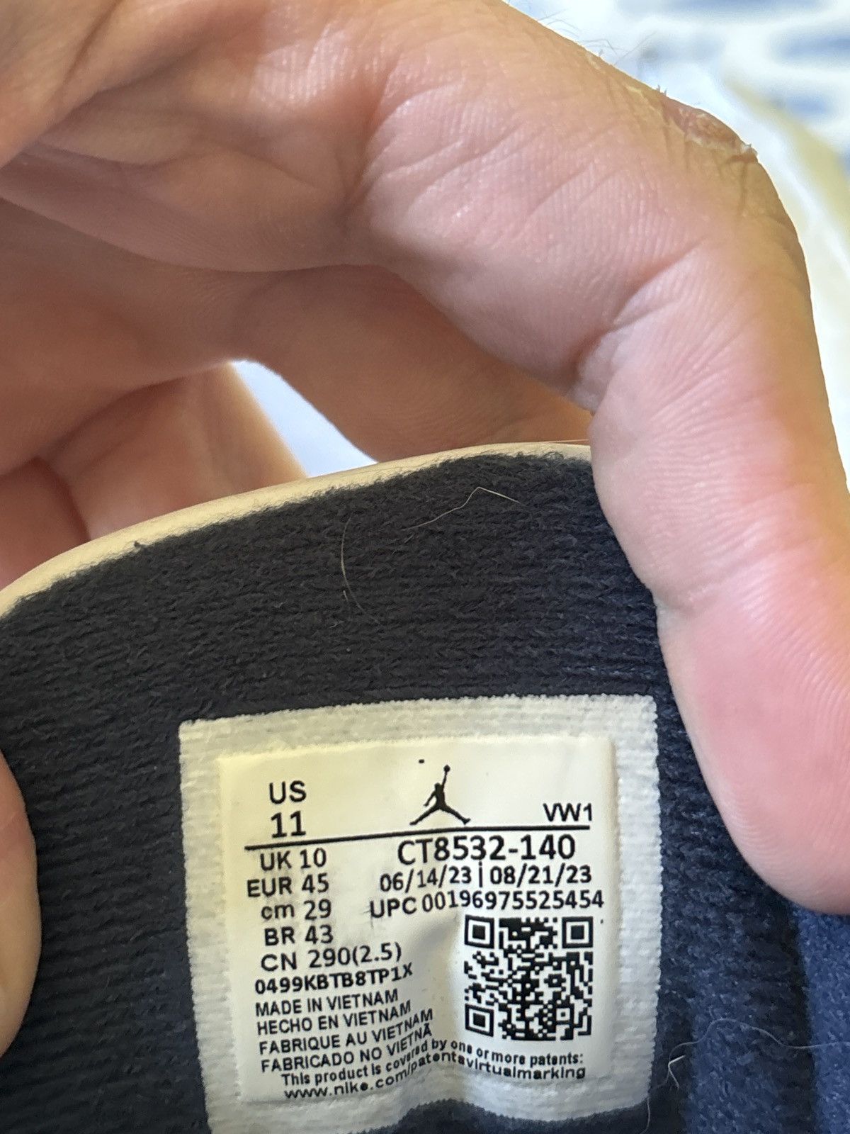 Jordan Brand × Nike Jordan 3 Retro Midnight Navy Size US 11 / EU 44 - 6 Thumbnail