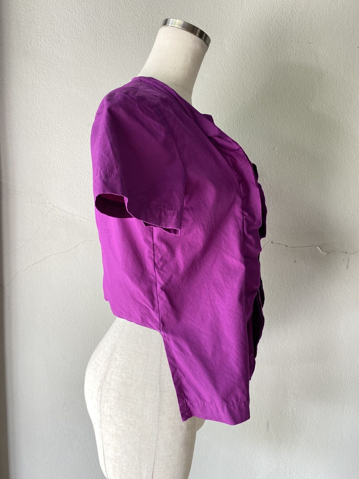Comme des Garcons COMME des GARCONS Ruffled Purple Blouse Shirt Size M / US 6-8 / IT 42-44 - 8 Thumbnail