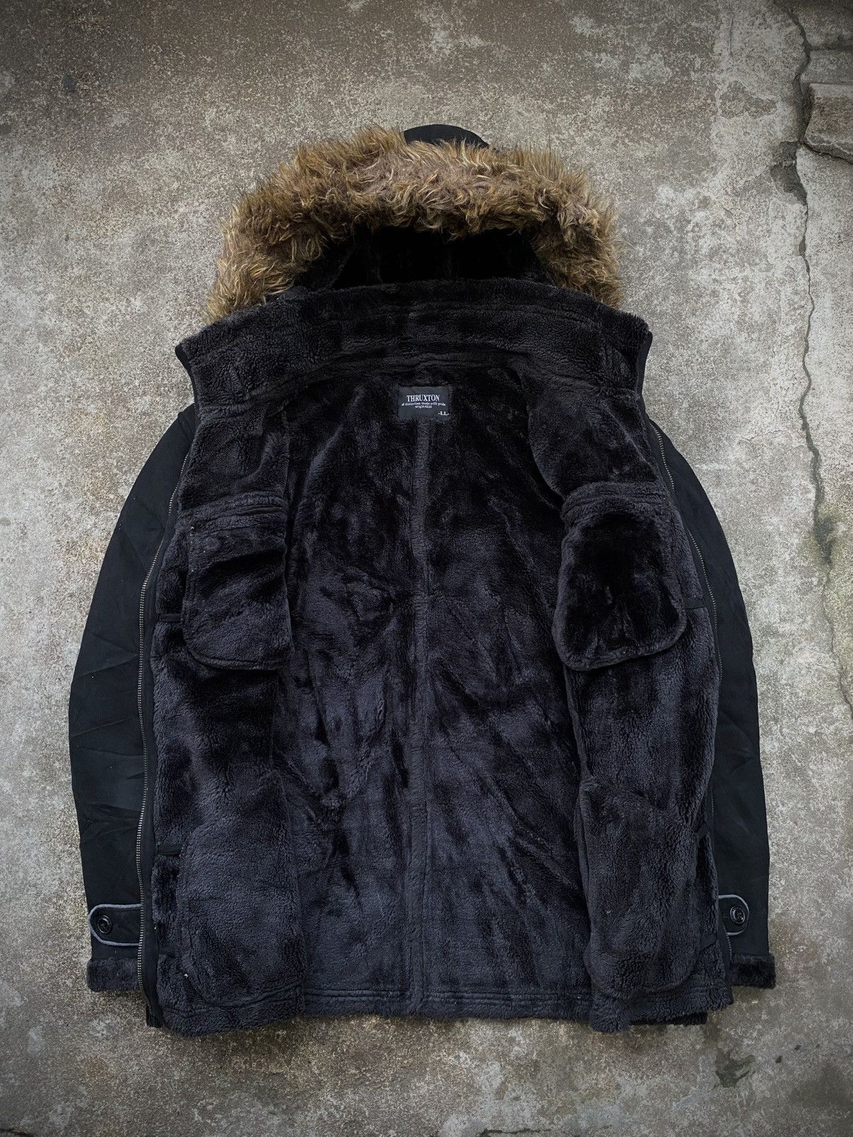 If Six Was Nine × Japanese Brand × Le Grande Bleu (L.G.B.) JAPANESE BRAND THRUXTON PUNK GOTHIC FUR JACKET Size US L / EU 52-54 / 3 - 4 Thumbnail