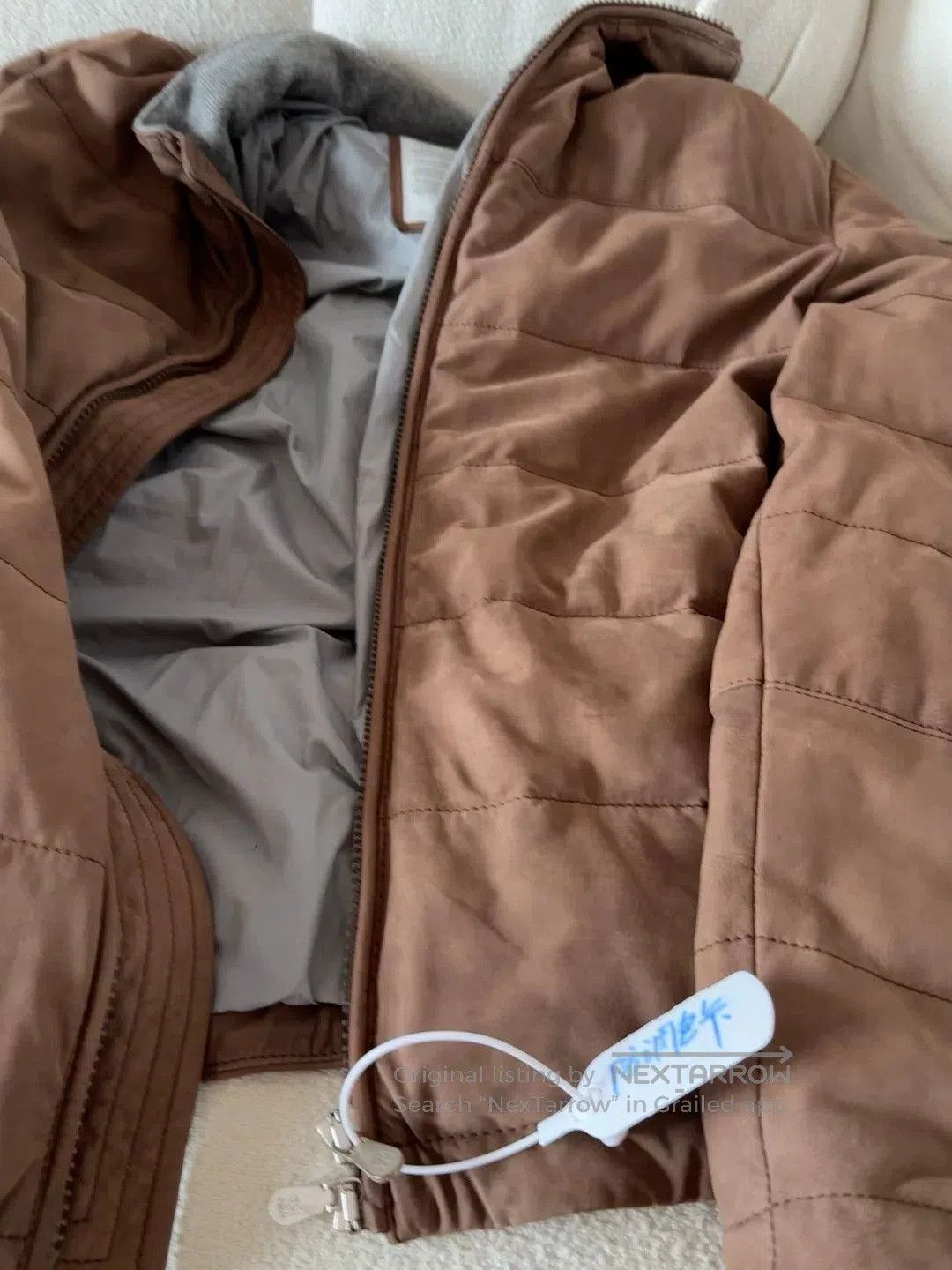 Brunello Cucinelli Brunello Cucinelli Leather Down Jacket. Size US S / EU 44-46 / 1 - 9 Thumbnail
