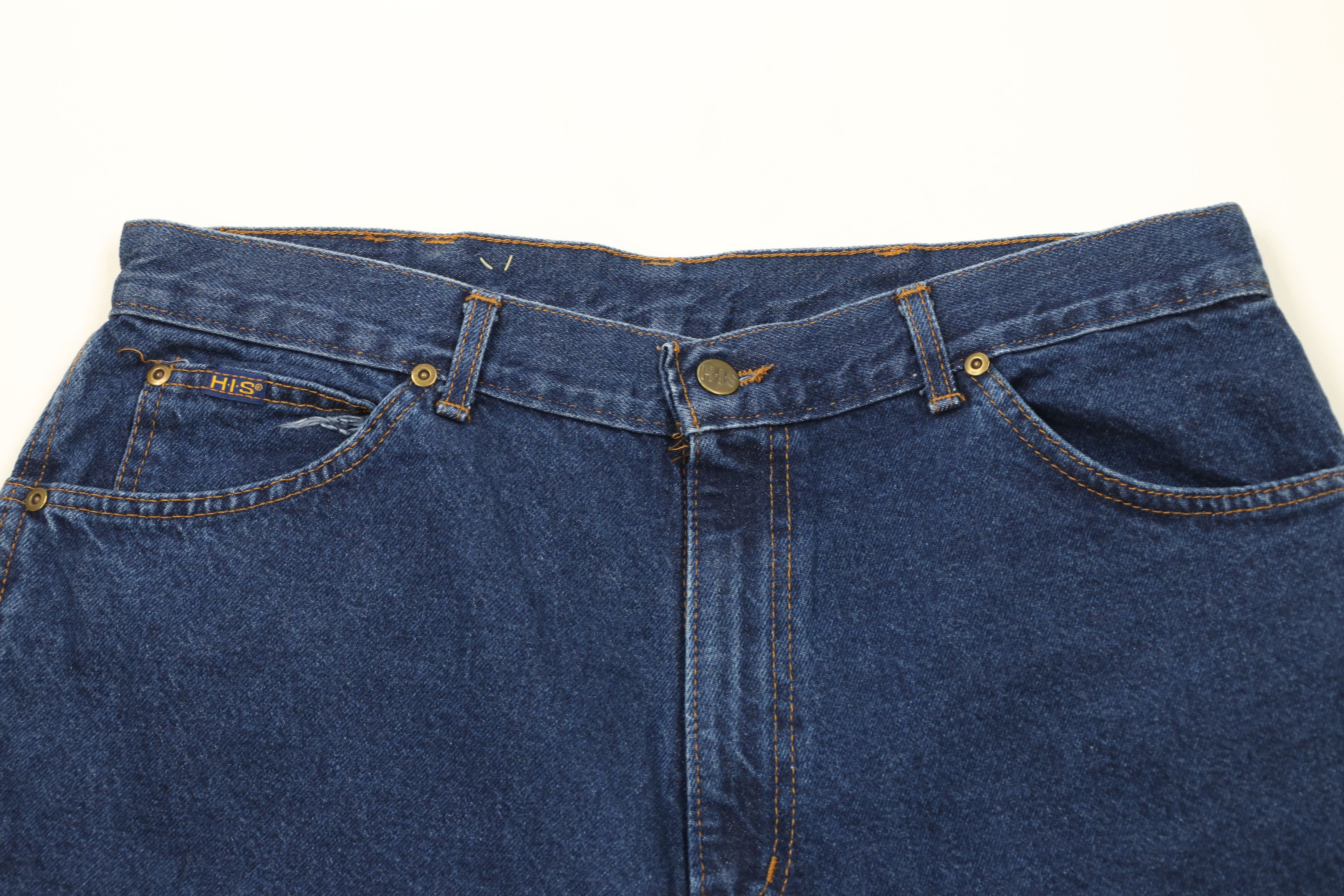 Vintage Deadstock Vintage 90s Streetwear Jean Shorts Jorts Blue USA Size US 36 / EU 52 - 2 Thumbnail