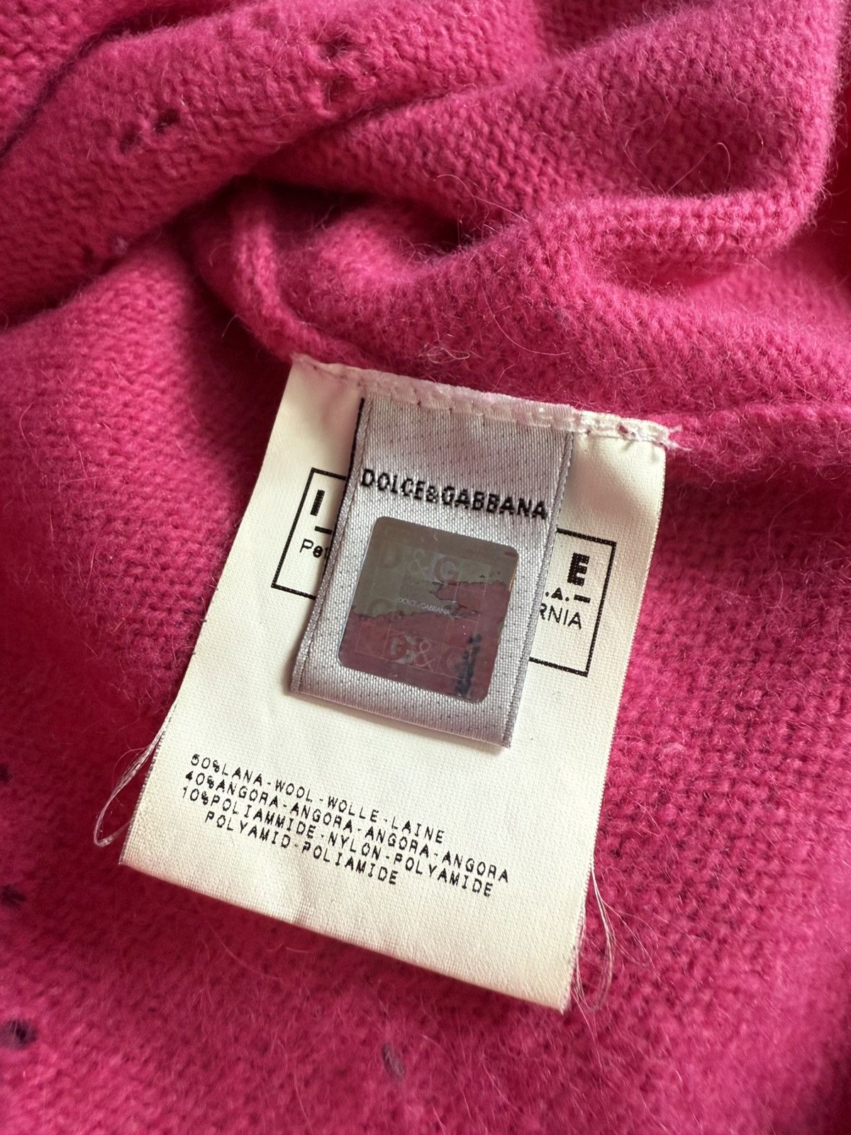 Dolce & Gabbana Dolce Gabbana Vintage Rose Barbie Lana wool Cardigan Size M / US 6-8 / IT 42-44 - 5 Thumbnail