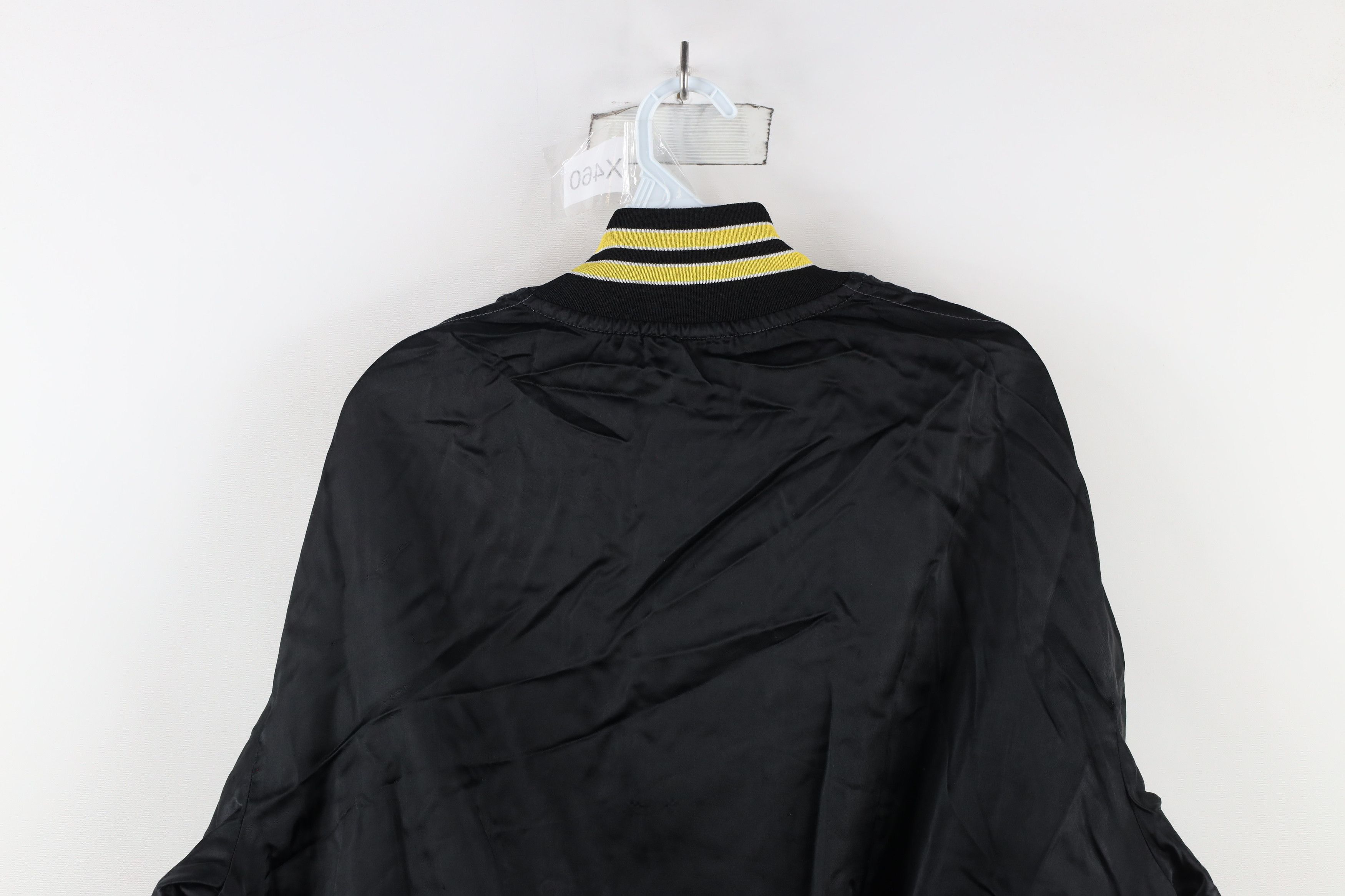 Vintage Vintage 80s Streetwear Lined Satin Bomber Jacket Black USA Size US XL / EU 56 / 4 - 14 Thumbnail