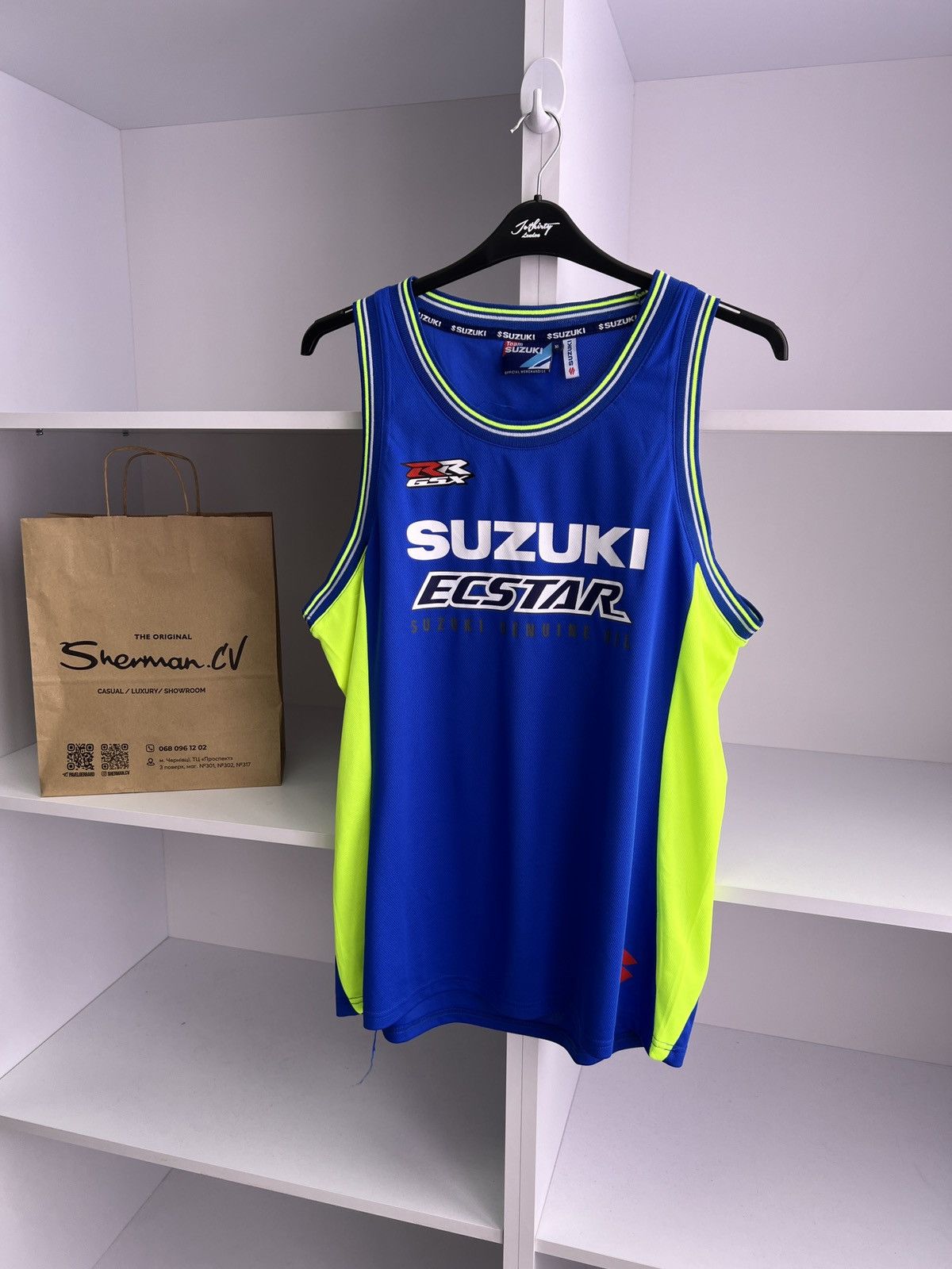 Vintage Vintage Suzuki Racing Sleeveless T-shirt Size US XL / EU 56 / 4 - 2 Thumbnail