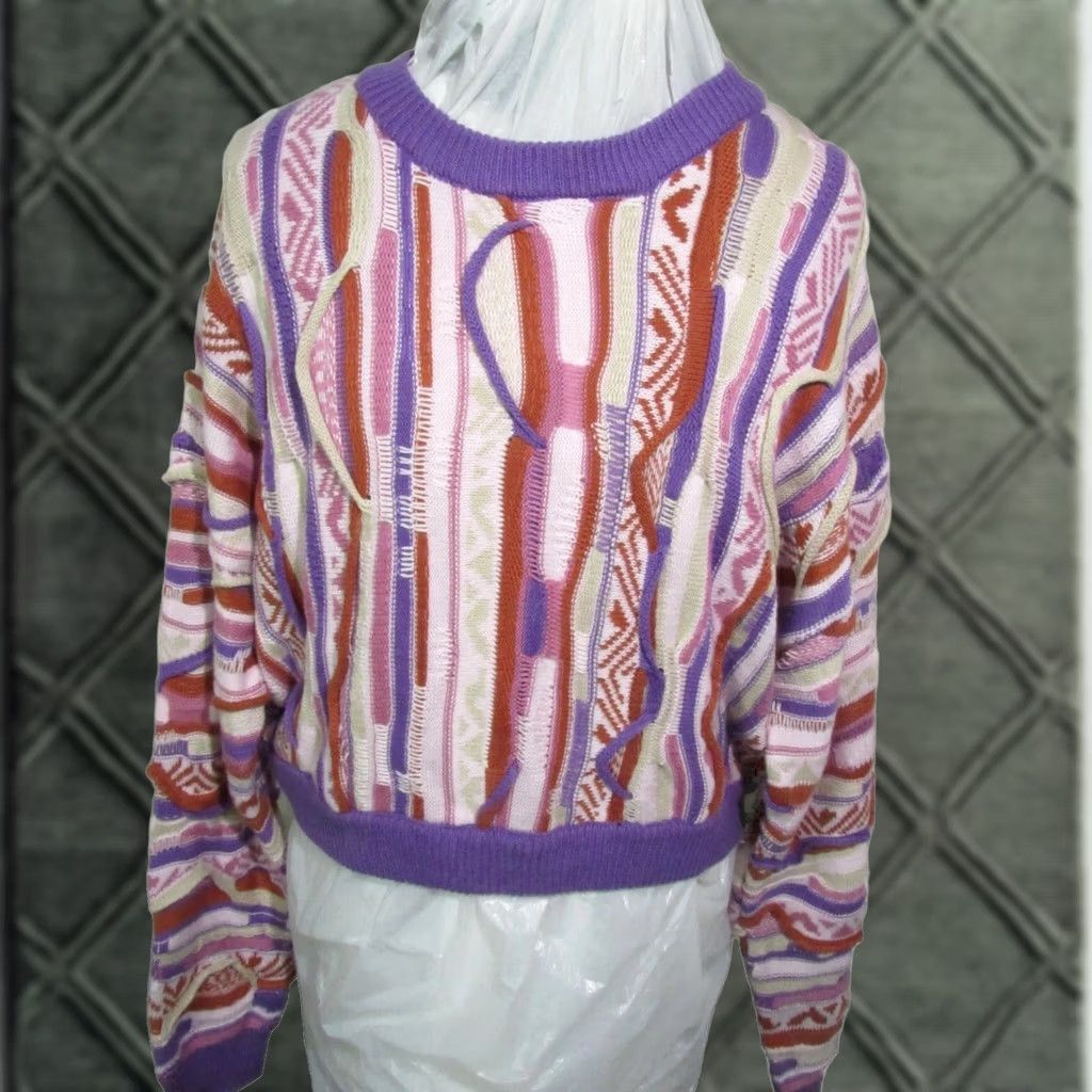 Forever 21 FOREVER 21 Womens XL Sweater Multicolor Coogi Style 3D Knit Crew Neck Size XL / US 12-14 / IT 48-50 - 1 Thumbnail