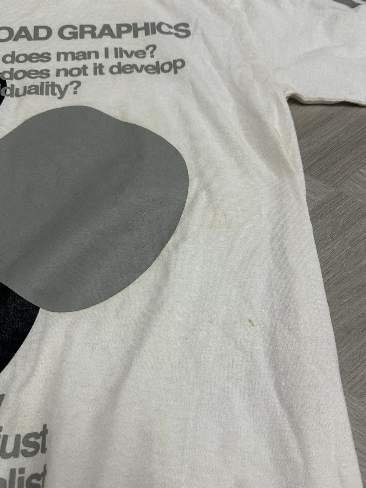 Designer Vintage 1990 Broad Graphics “Why Does Man Alive” T-Shirt Size US M / EU 48-50 / 2 - 16 Thumbnail