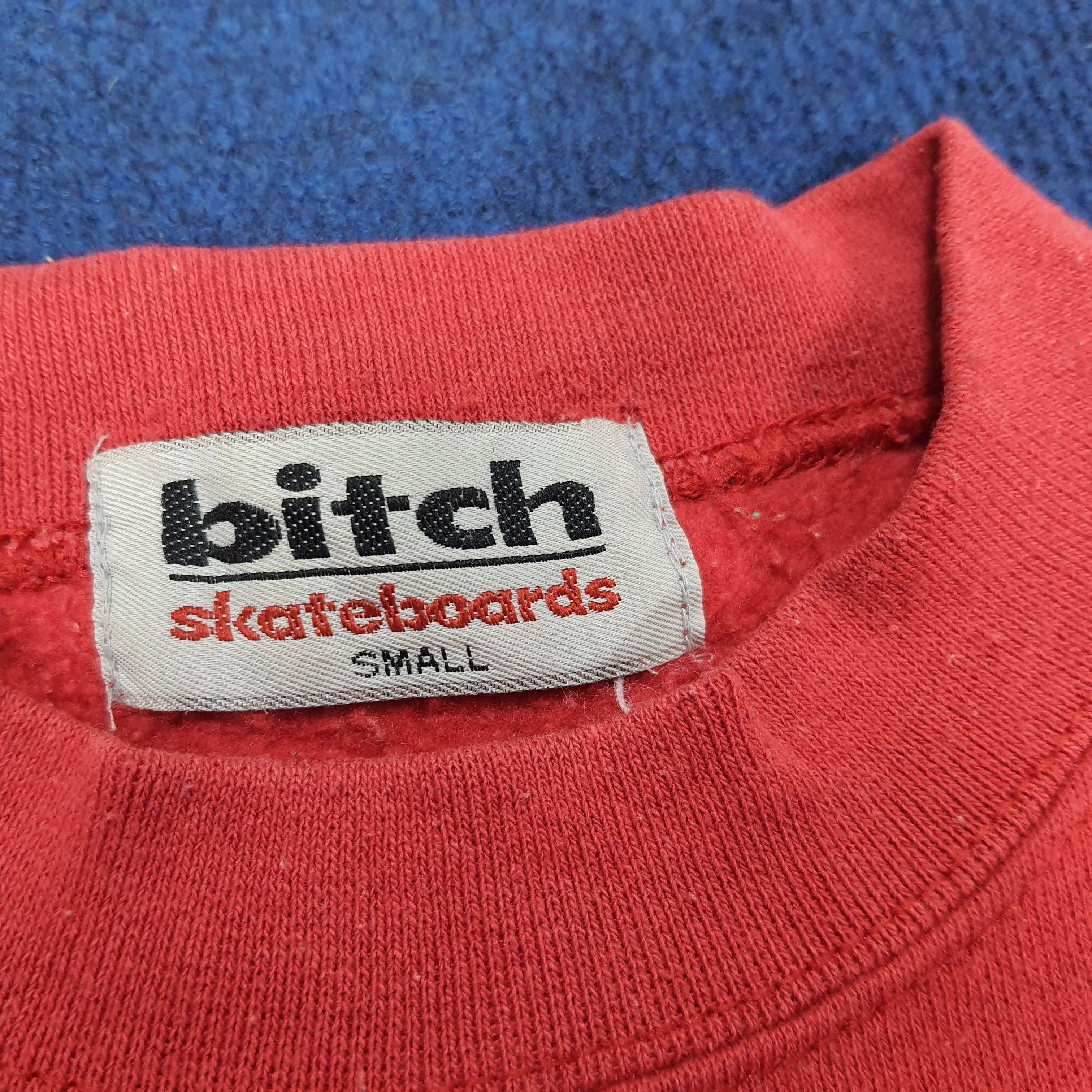 Vintage Vintage BITCH Skateboards Streetwear Sweatshirt Size US XS / EU 42 / 0 - 4 Thumbnail