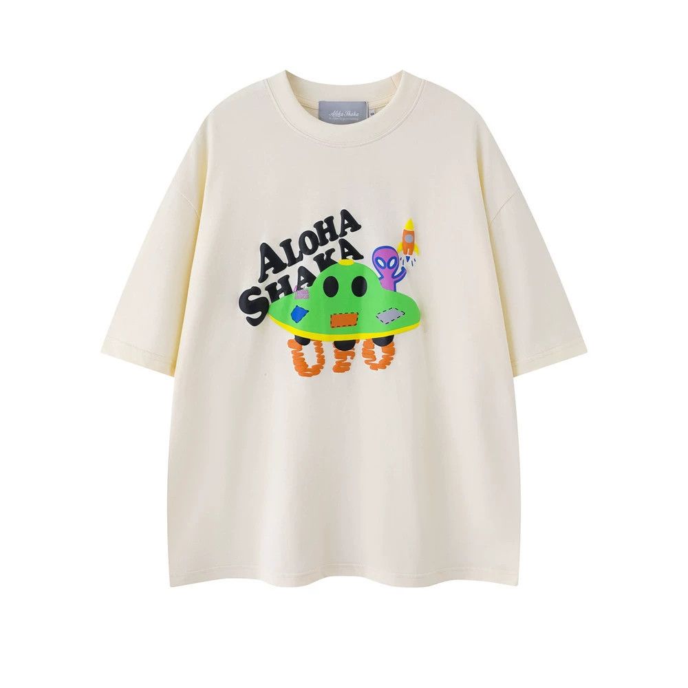 Vintage Men's hip-hop trendy cute and fun cartoon print T-shirt Size US M / EU 48-50 / 2 - 1 Thumbnail