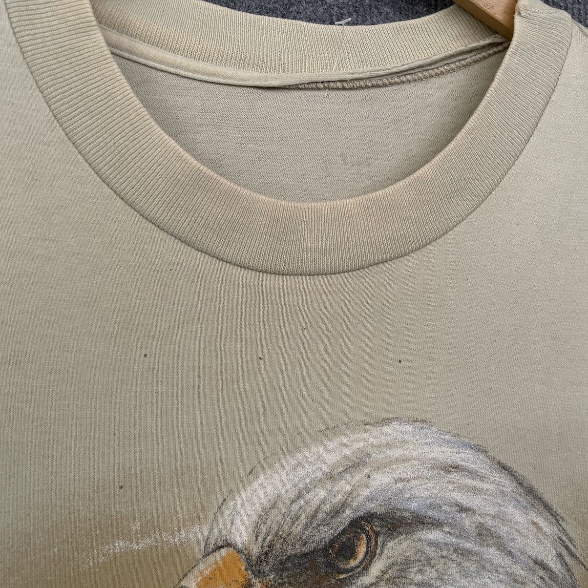Vintage 1990s Eagle Falcon Double Sided Graphic T Shirt Size US XL / EU 56 / 4 - 5 Thumbnail
