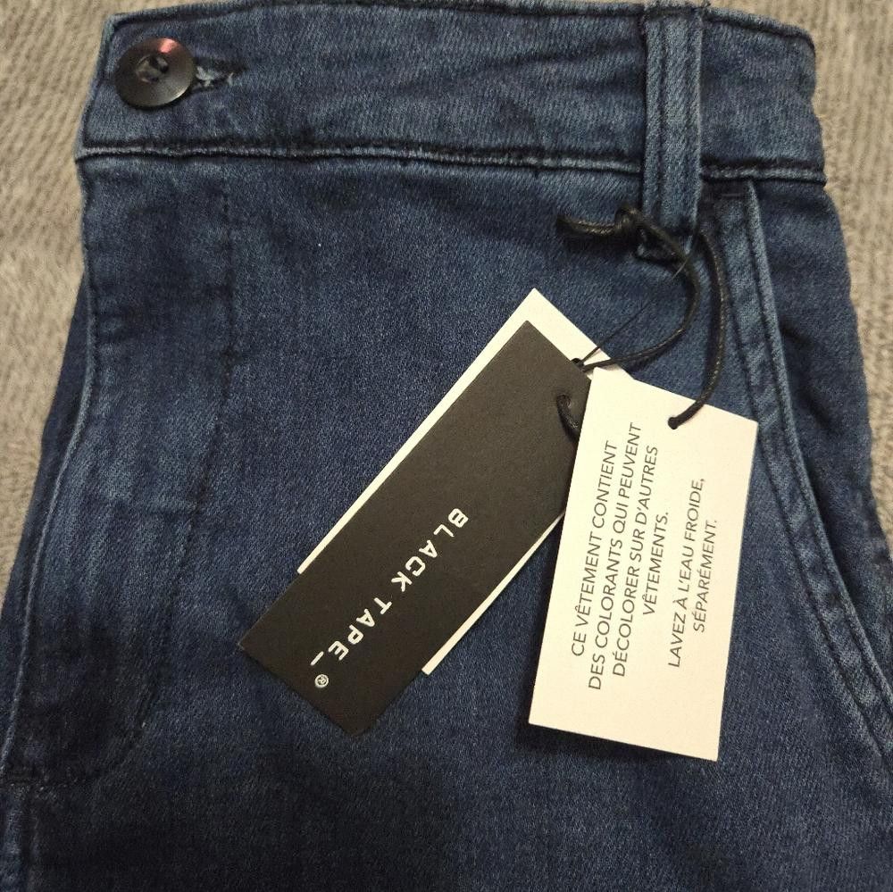 Designer Black Tape Shorts Size 27" / US 4 / IT 40 - 3 Thumbnail