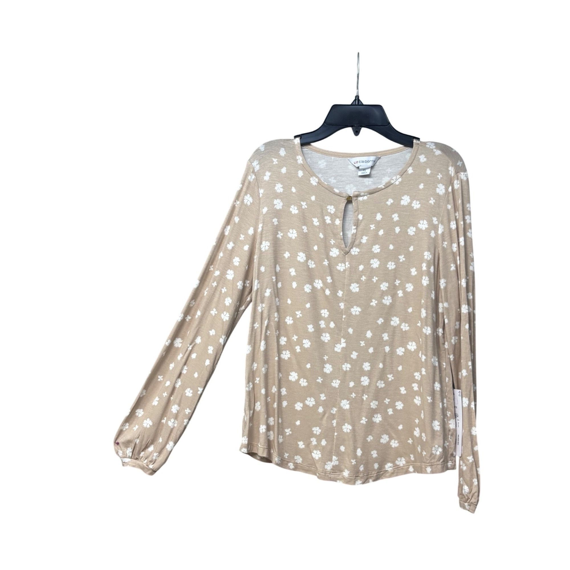 Liz Claiborne Liz Claiborne Petite Gathered Sleeve Cuffs, Rayon Top, Flora Size ONE SIZE - 5 Thumbnail