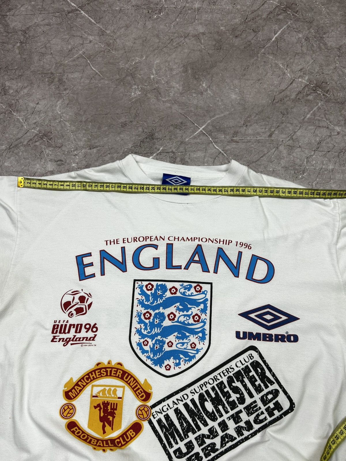 Umbro Vintage T-Shirt 90s Umbro England National Team Big Logo Size US XL / EU 56 / 4 - 16 Thumbnail