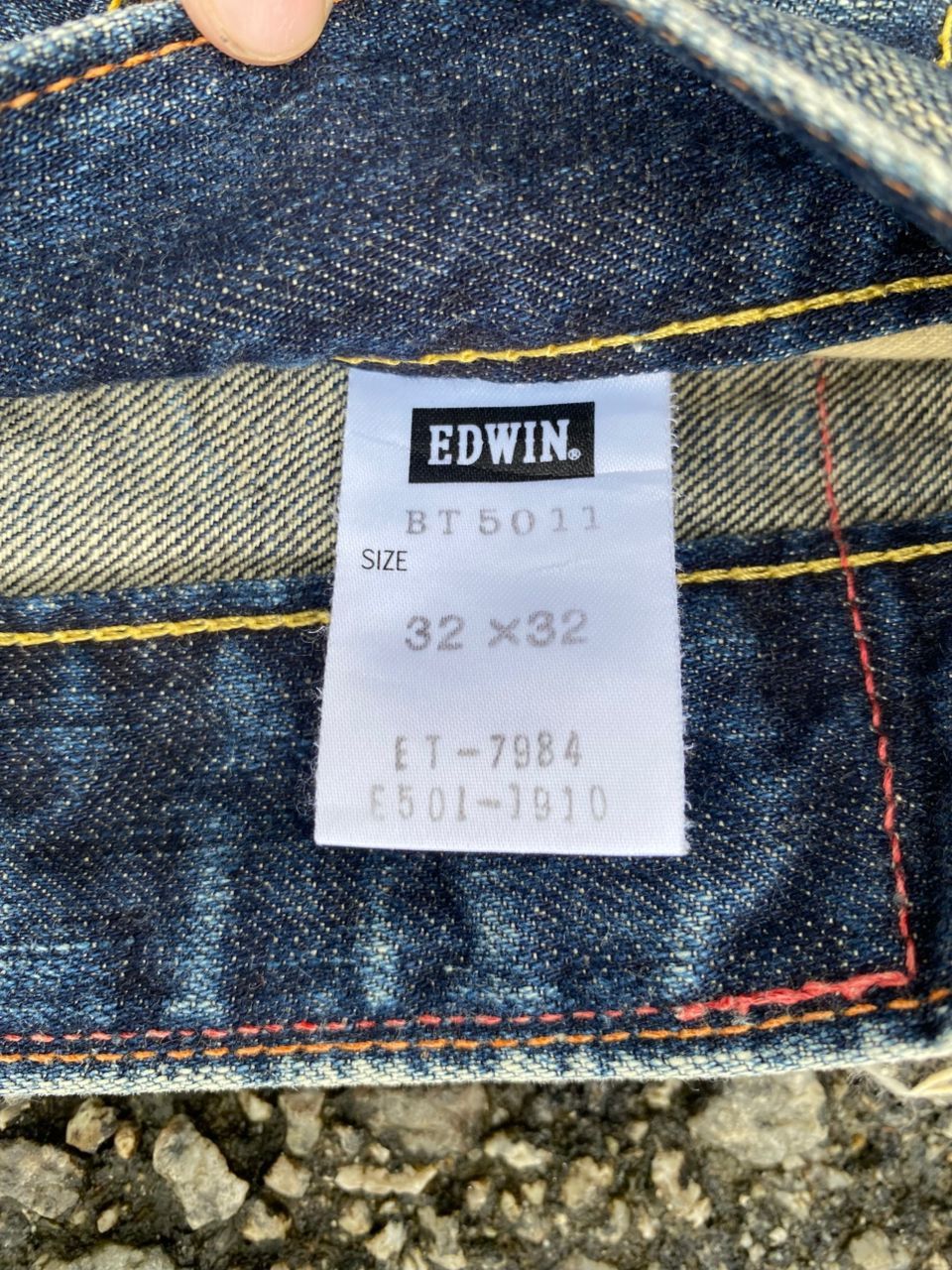 Edwin 💥FLARE💥VINTAGE EDWIN 503 BLUE TRIP DISTRESSED DENIM Size US 32 / EU 48 - 11 Thumbnail