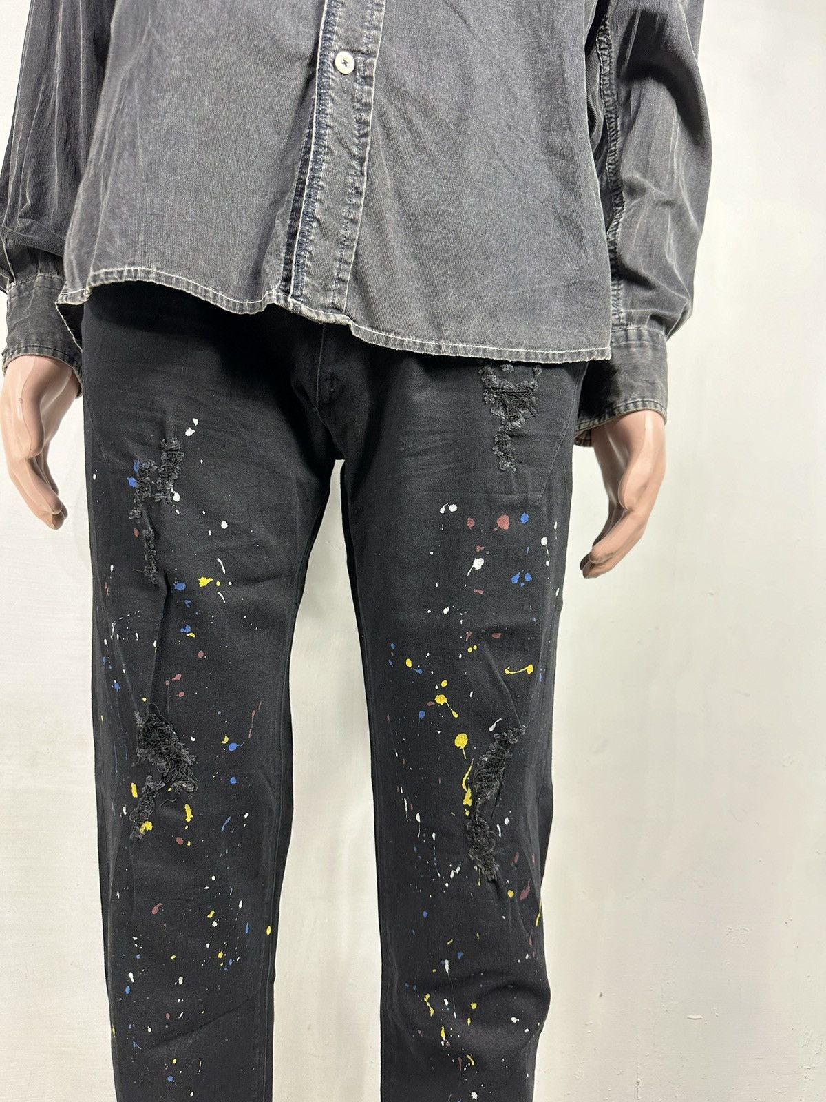 Number (N)ine Number Nine Distressed Painter Skinny Jeans Denim Pants Size US 32 / EU 48 - 19 Thumbnail