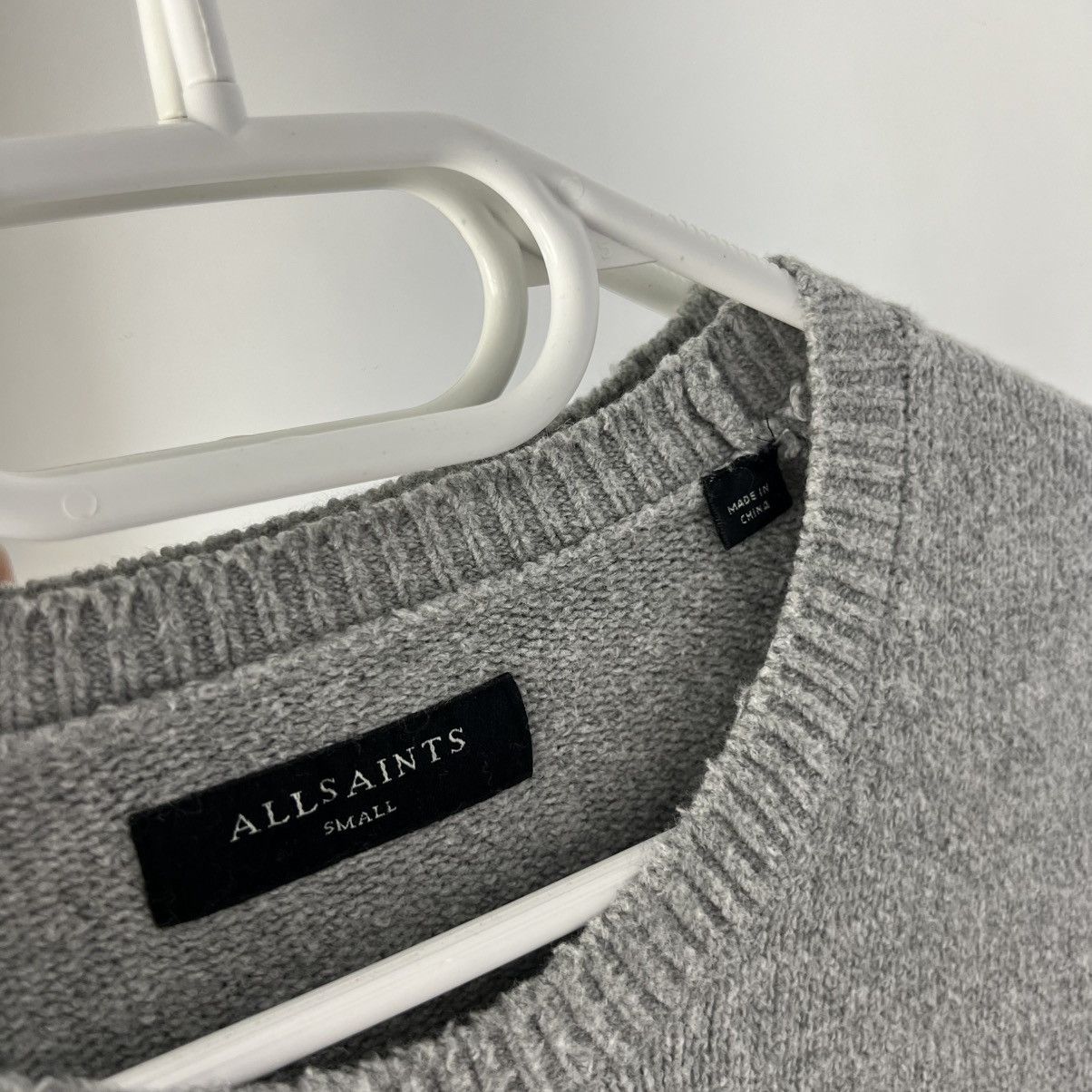 Allsaints Vintage Y2K Allsaints Mini Logo Knitted Sweater Size US S / EU 44-46 / 1 - 4 Thumbnail