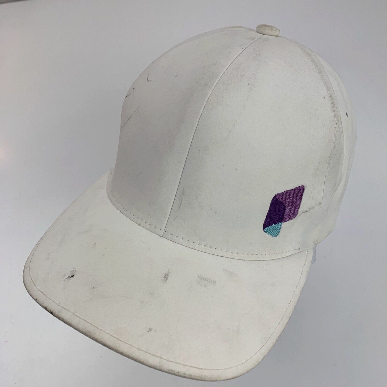 Vintage Unknown Purple & Blue Logo Ball Cap Hat Fitted L/XL Baseball ...