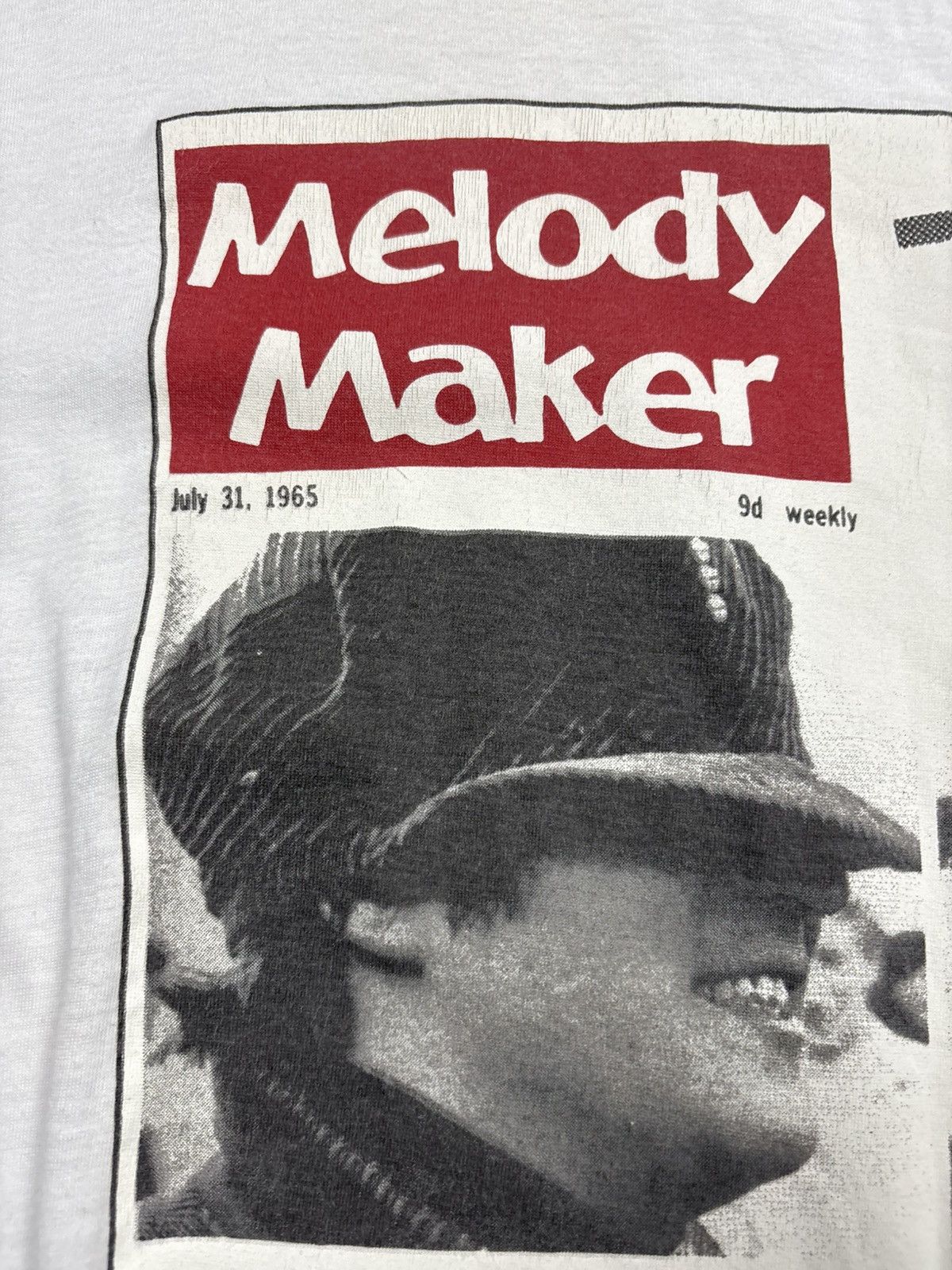 Band Tees Vintage 80s The Beatles Melody Maker Help Promo T-shirt Tour Size US XL / EU 56 / 4 - 8 Thumbnail