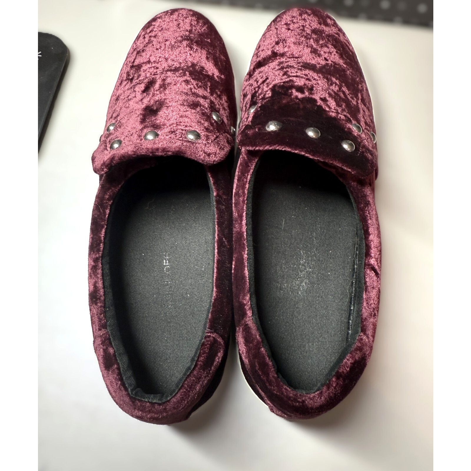 Rebecca Minkoff Rebecca Minkoff Noelle Stud Velvet Slip On Platform Size 9.5 Size US 9.5 / IT 39.5 - 3 Thumbnail